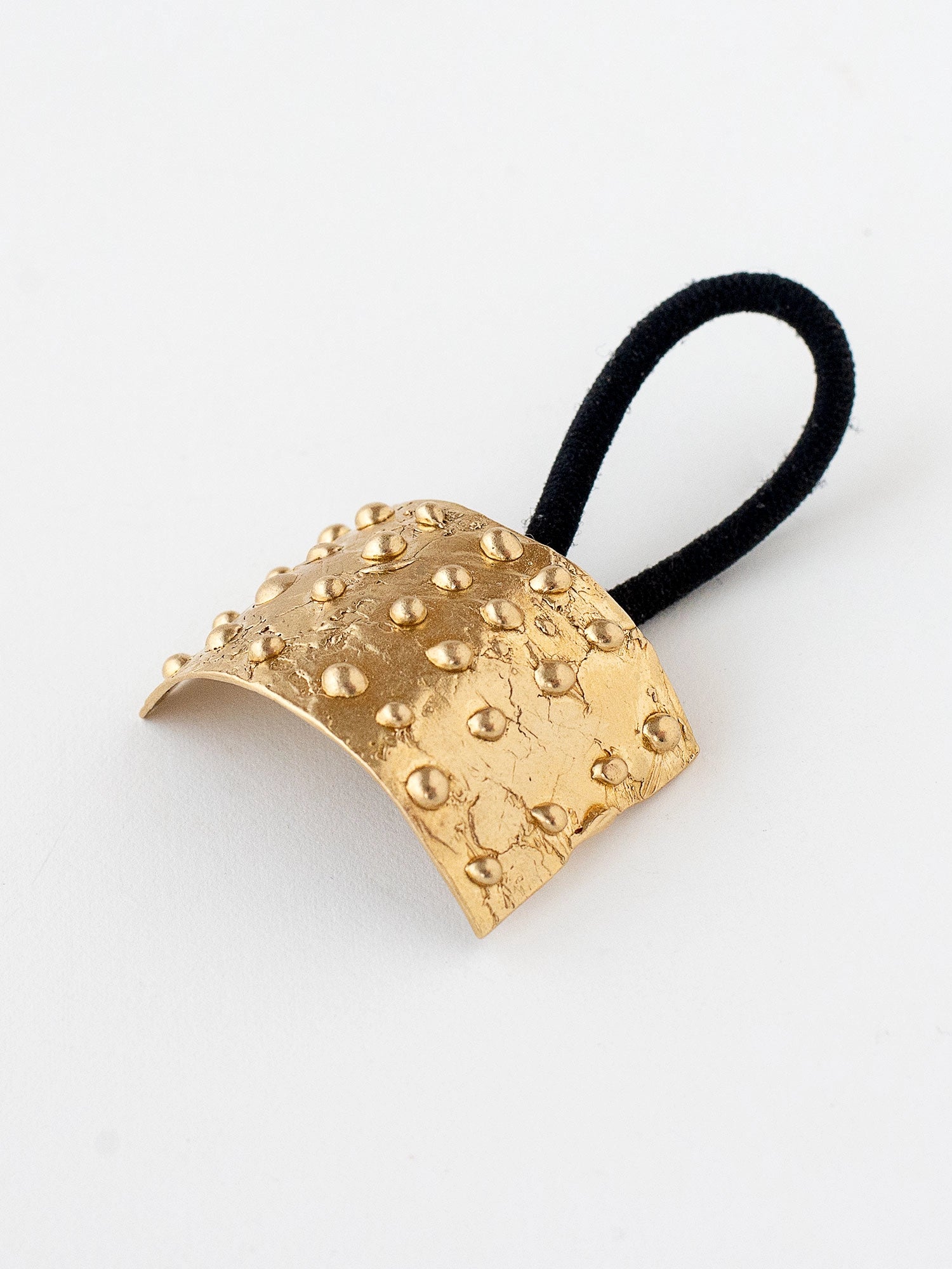 Decorative Large Brass Hair Tie Accessory by Michelle Ross from Toronto Canada