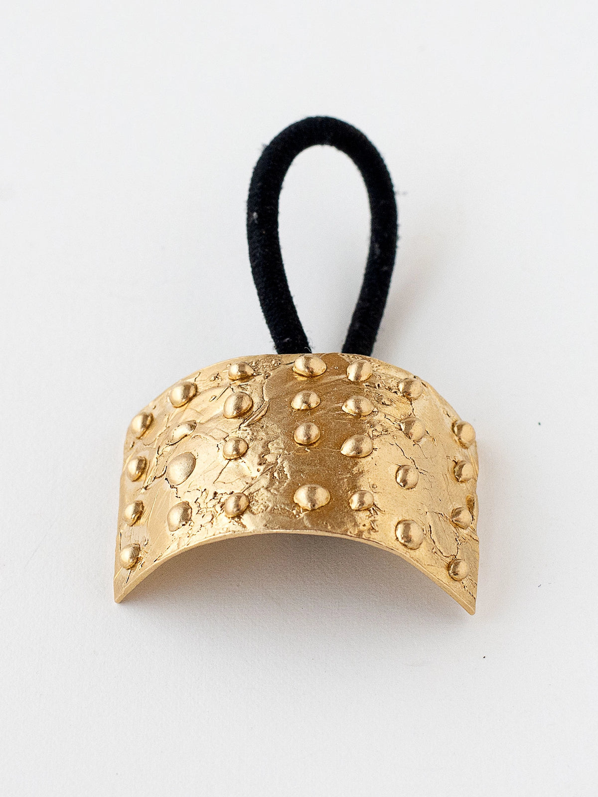 Decorative Large Brass Hair Tie Accessory by Michelle Ross from Toronto Canada