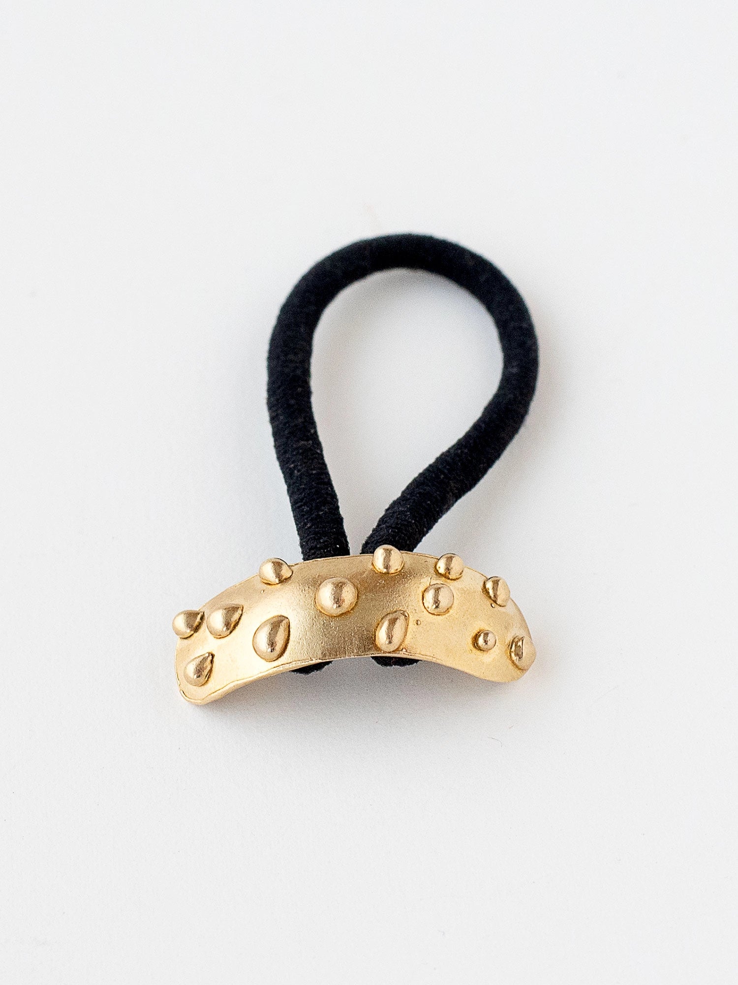 Decorative Small Brass Hair Tie Accessory by Michelle Ross from Toronto Canada