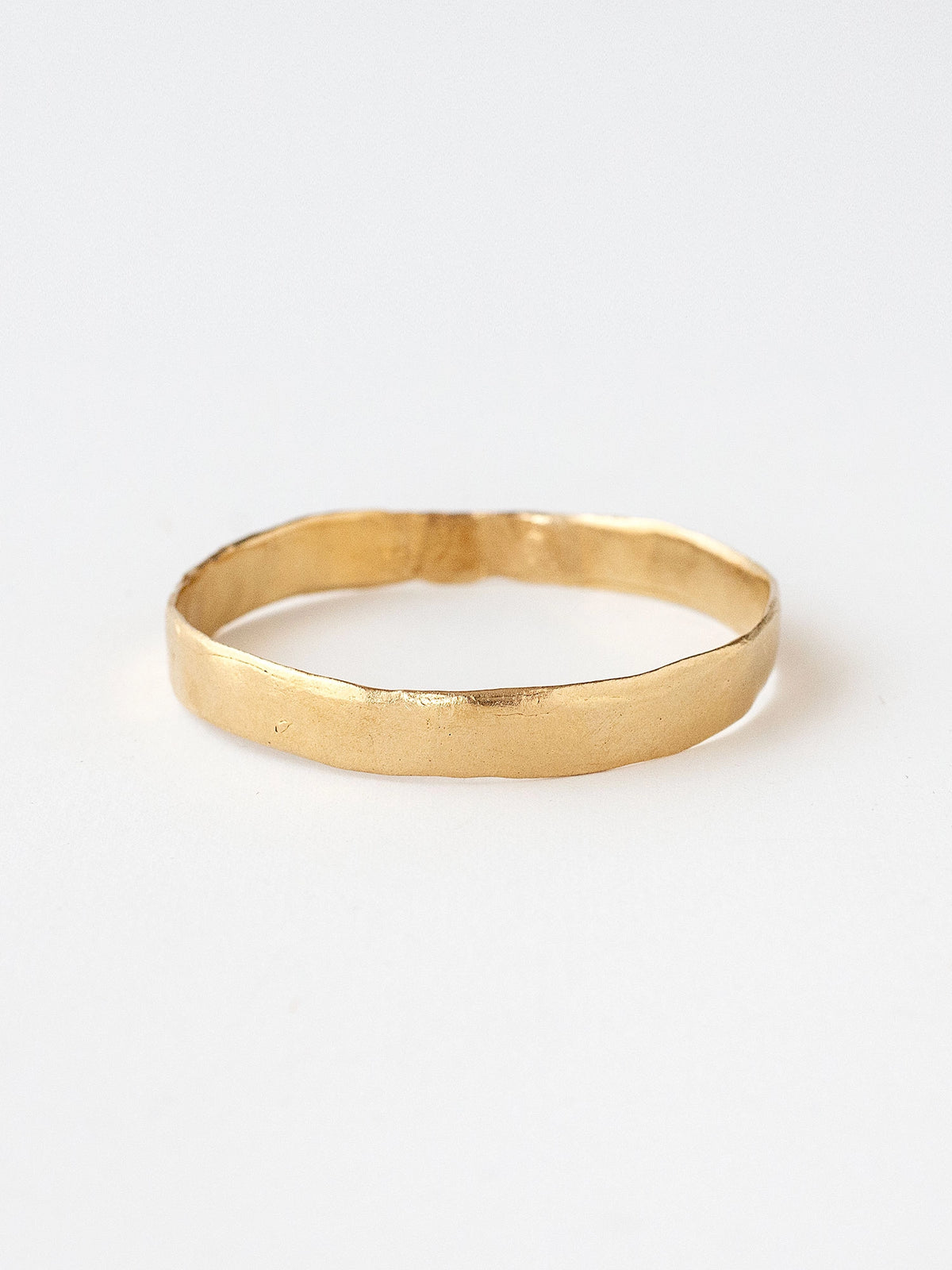 Femi Narrow Handmade Solid Brass Bangle Bracelet by Michelle Ross