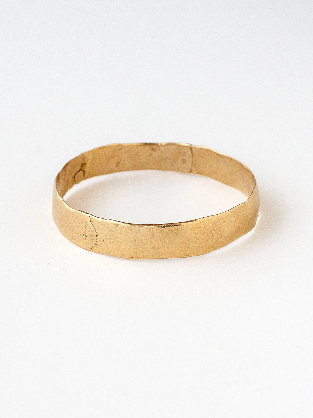 Femi Narrow Handmade Solid Brass Bangle Bracelet by Michelle Ross