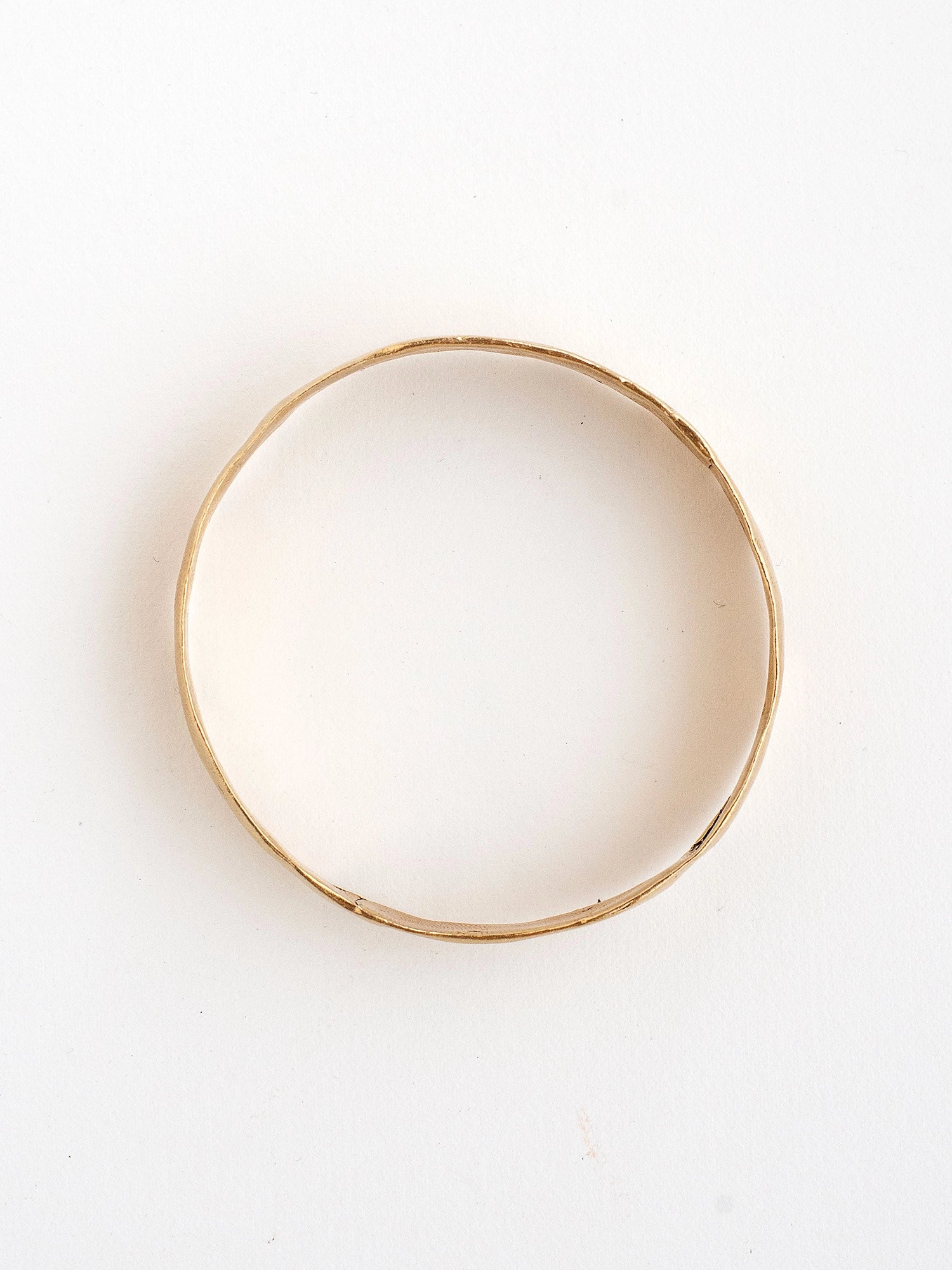 Femi Narrow Handmade Solid Brass Bangle Bracelet by Michelle Ross