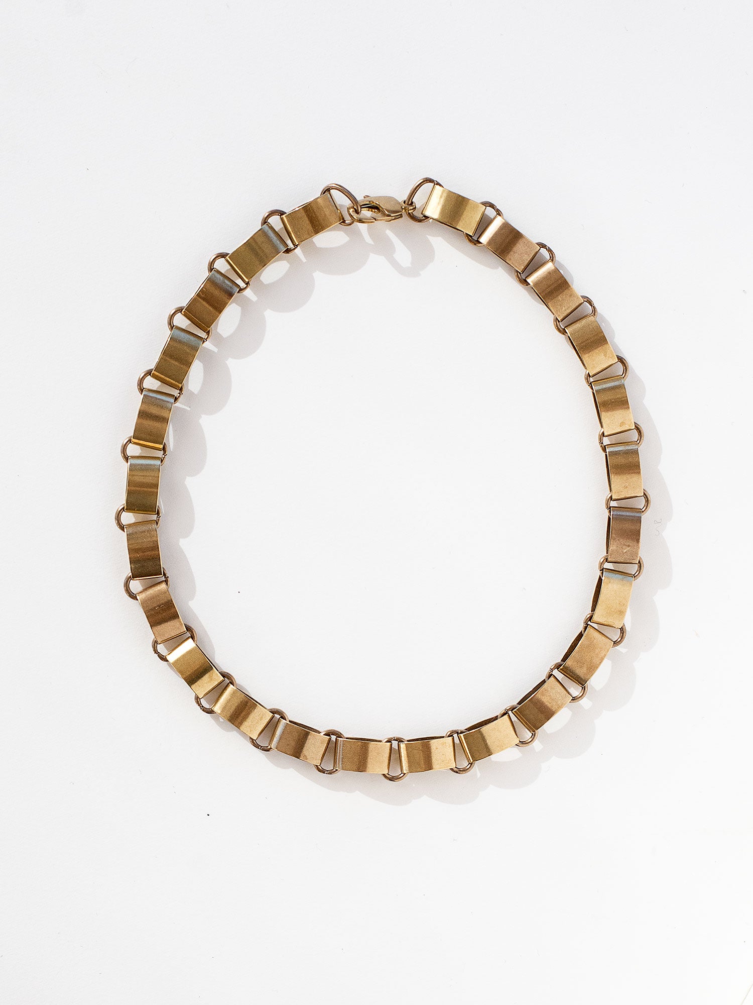 18 inch Flat Brass Chain Necklace by Michelle Ross