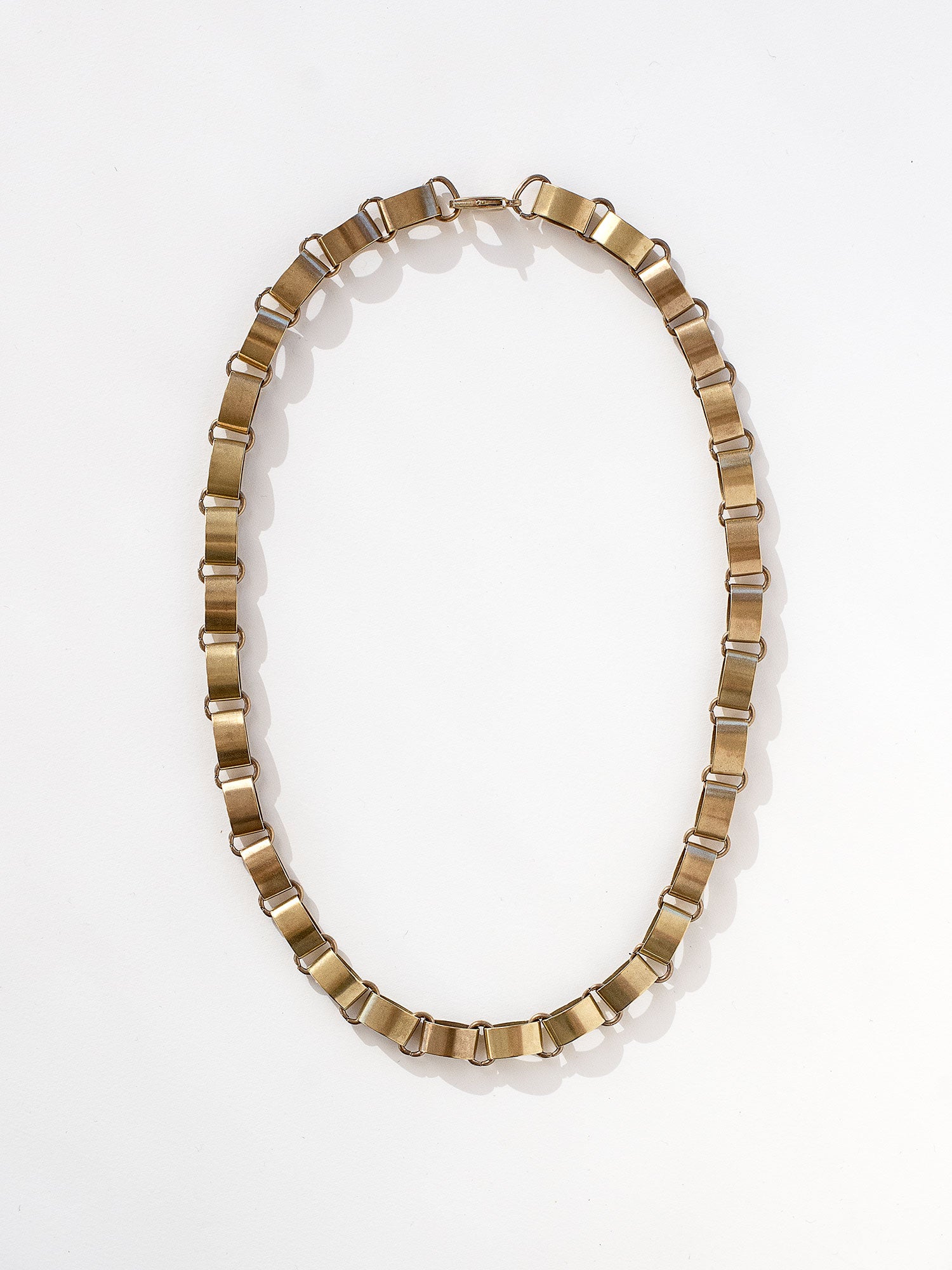 24 inch Flat Brass Chain Necklace by Michelle Ross