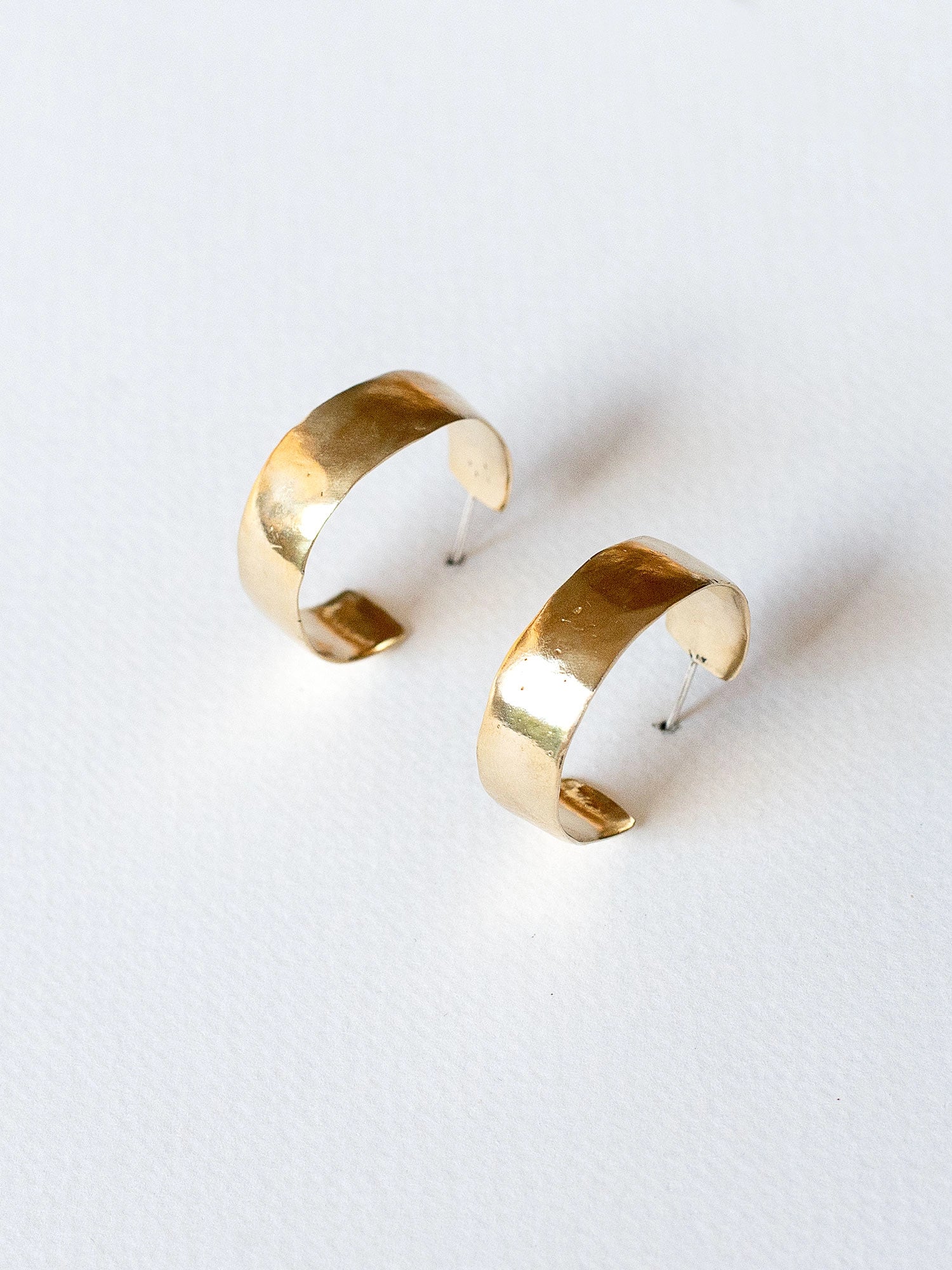 Frey Brass Hoop Earrings Michelle Ross