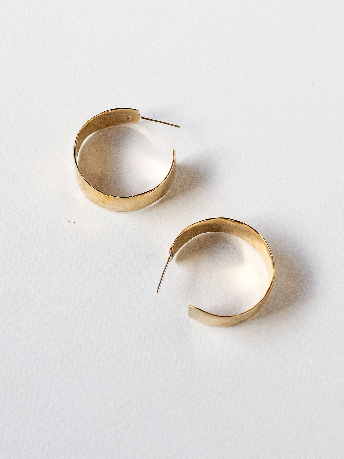 Frey Brass Hoop Earrings Michelle Ross