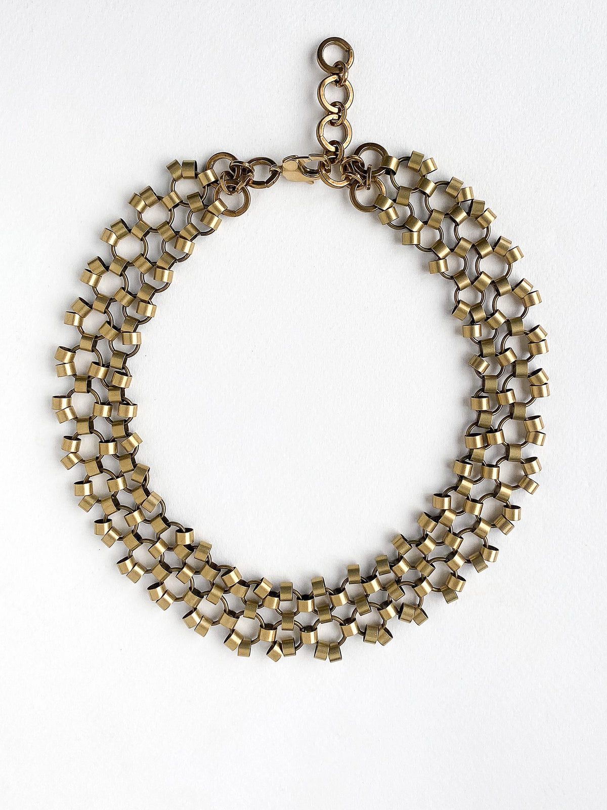 Geneva Brass Chain Link Necklace Michelle Ross