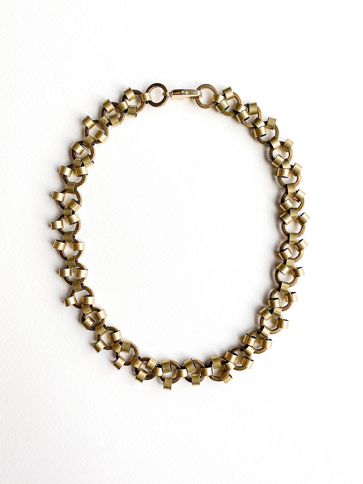 Gessica Brass Chain Necklace Michelle Ross