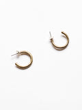 Hollis Small Brass Hoop Stud Earrings Michelle Ross