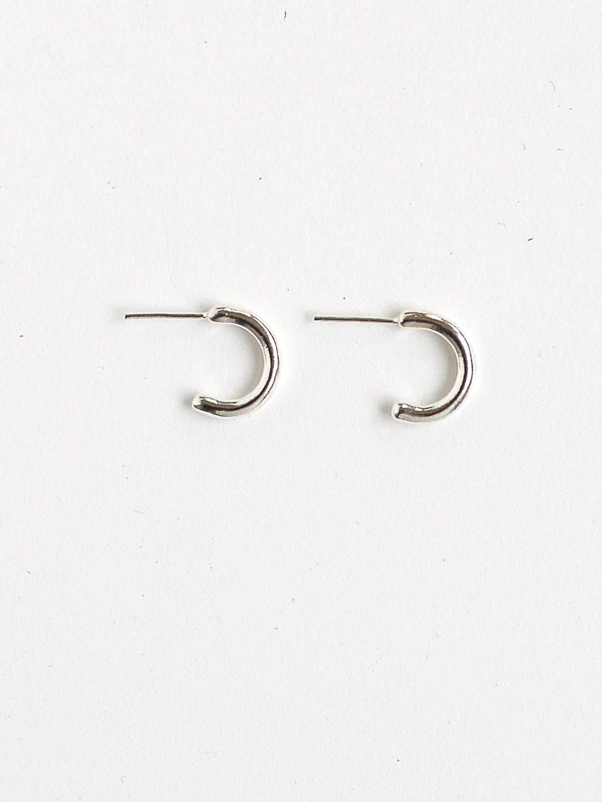 Hollis Tiny Silver Hoop Stud Earrings Michelle Ross