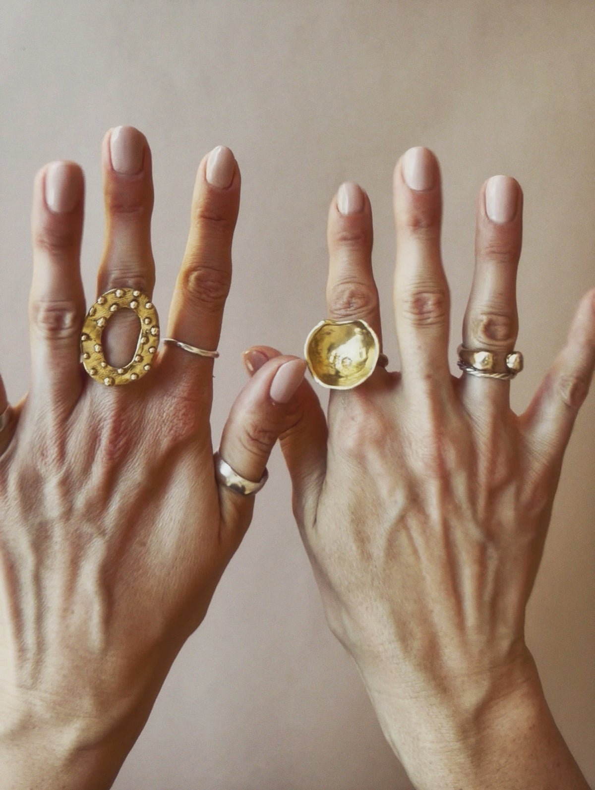 POPPY SMALL (BRASS) VII RING