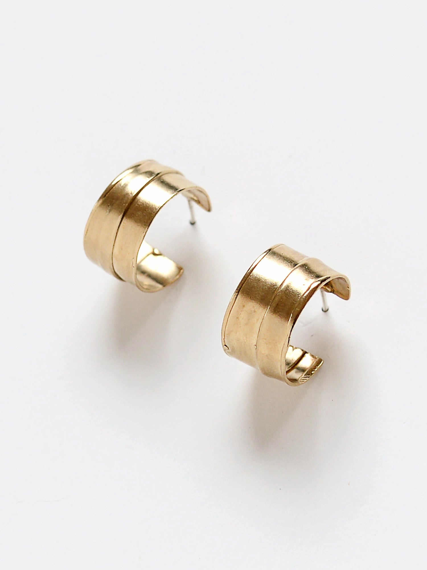 Kaida Large Brass Hoop Earrings Michelle Ross