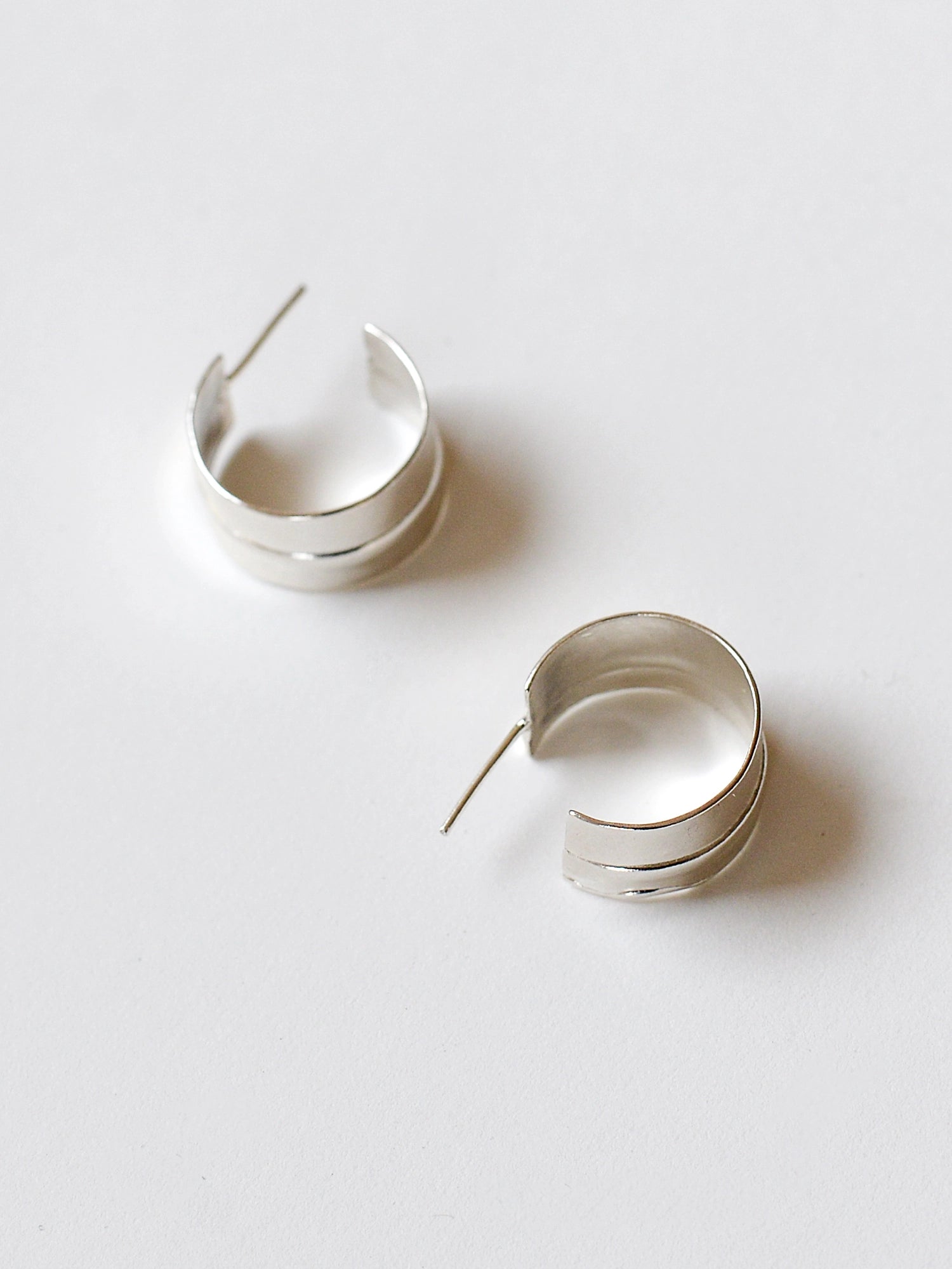 Kaida Large Silver Hoop Earrings Michelle Ross