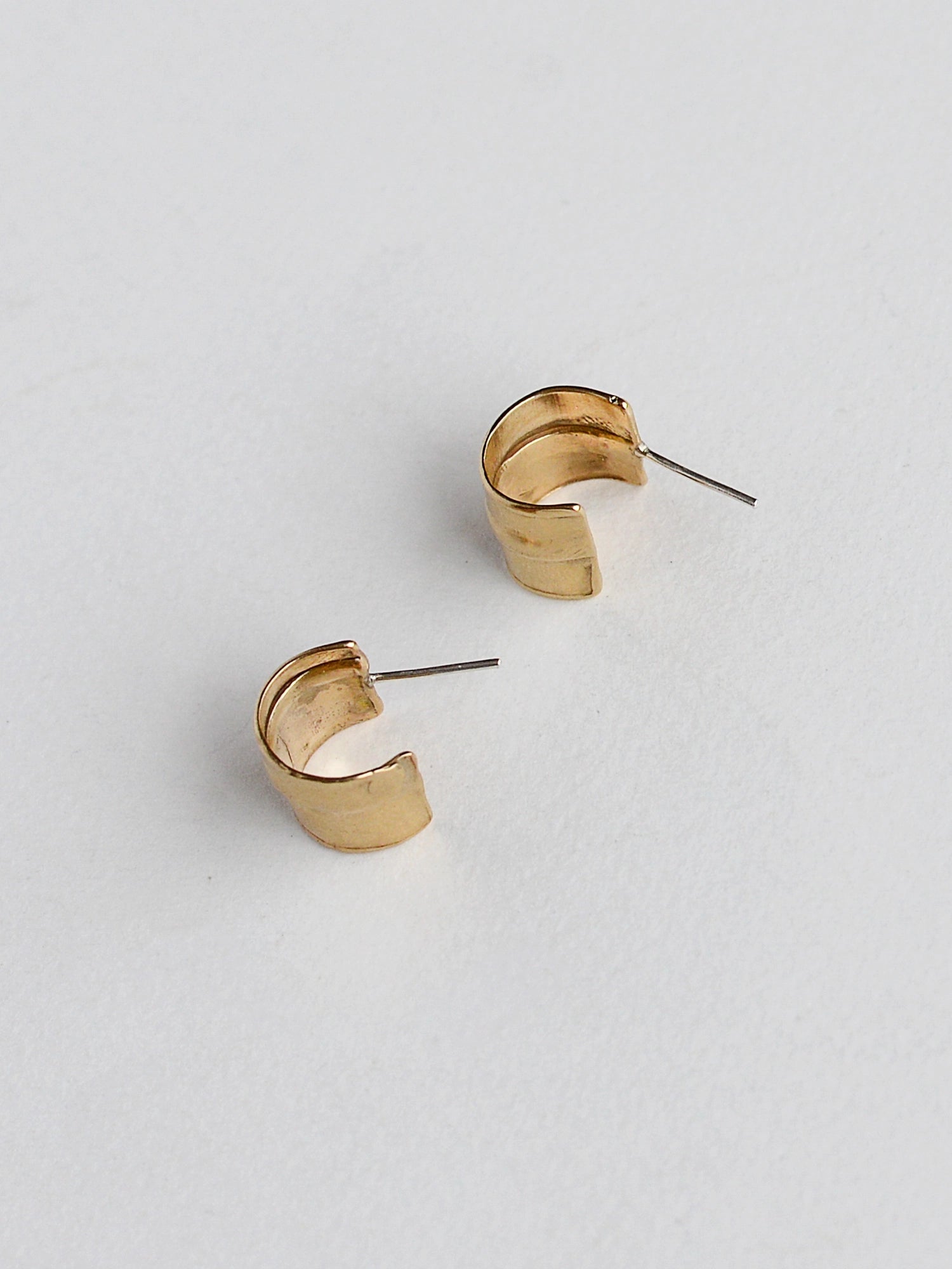 Kaida Small Brass Hoop Earrings Michelle Ross