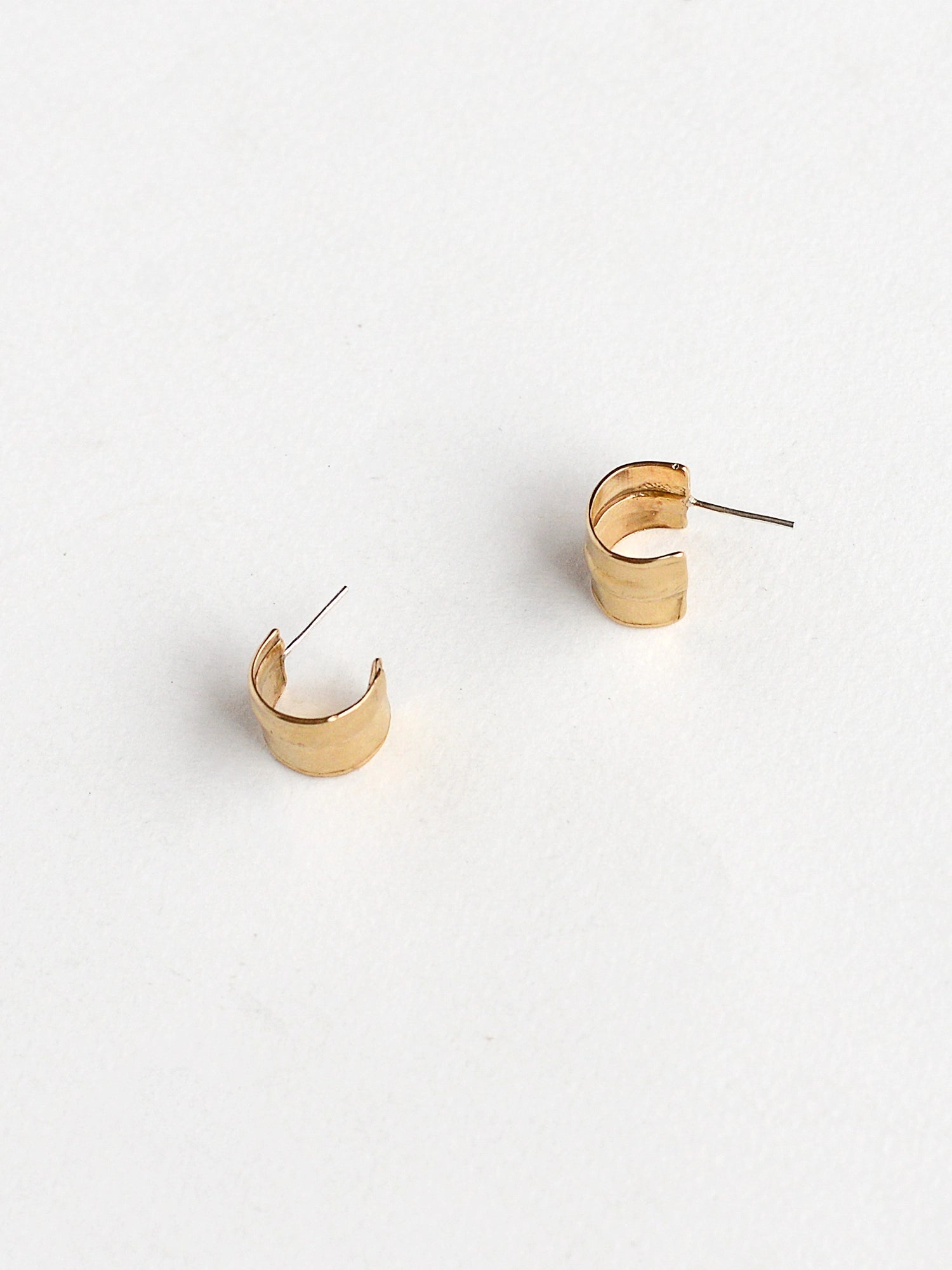 Kaida Small Brass Hoop Earrings Michelle Ross