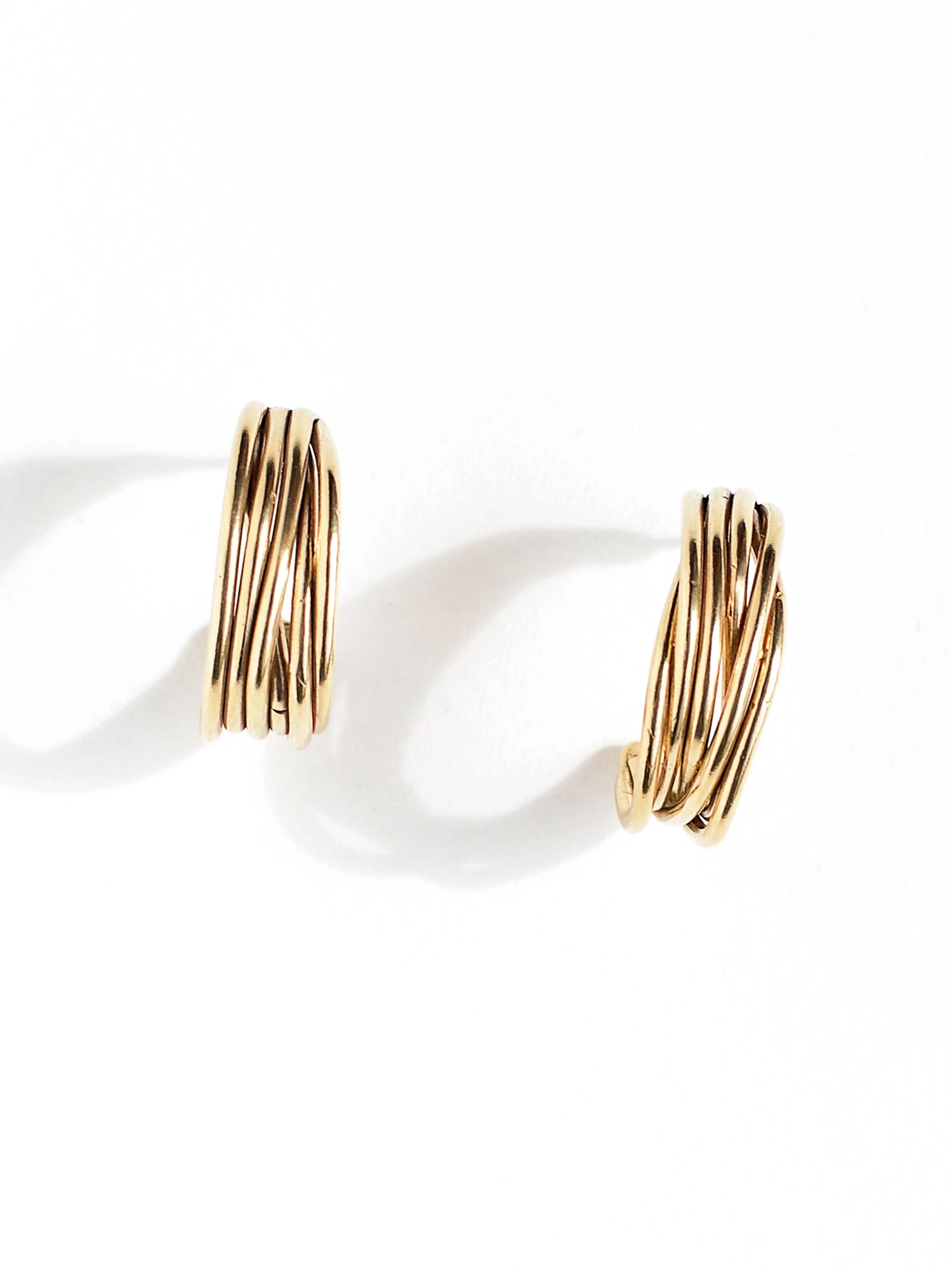 Karis Brass Hoop Earrings Michelle Ross