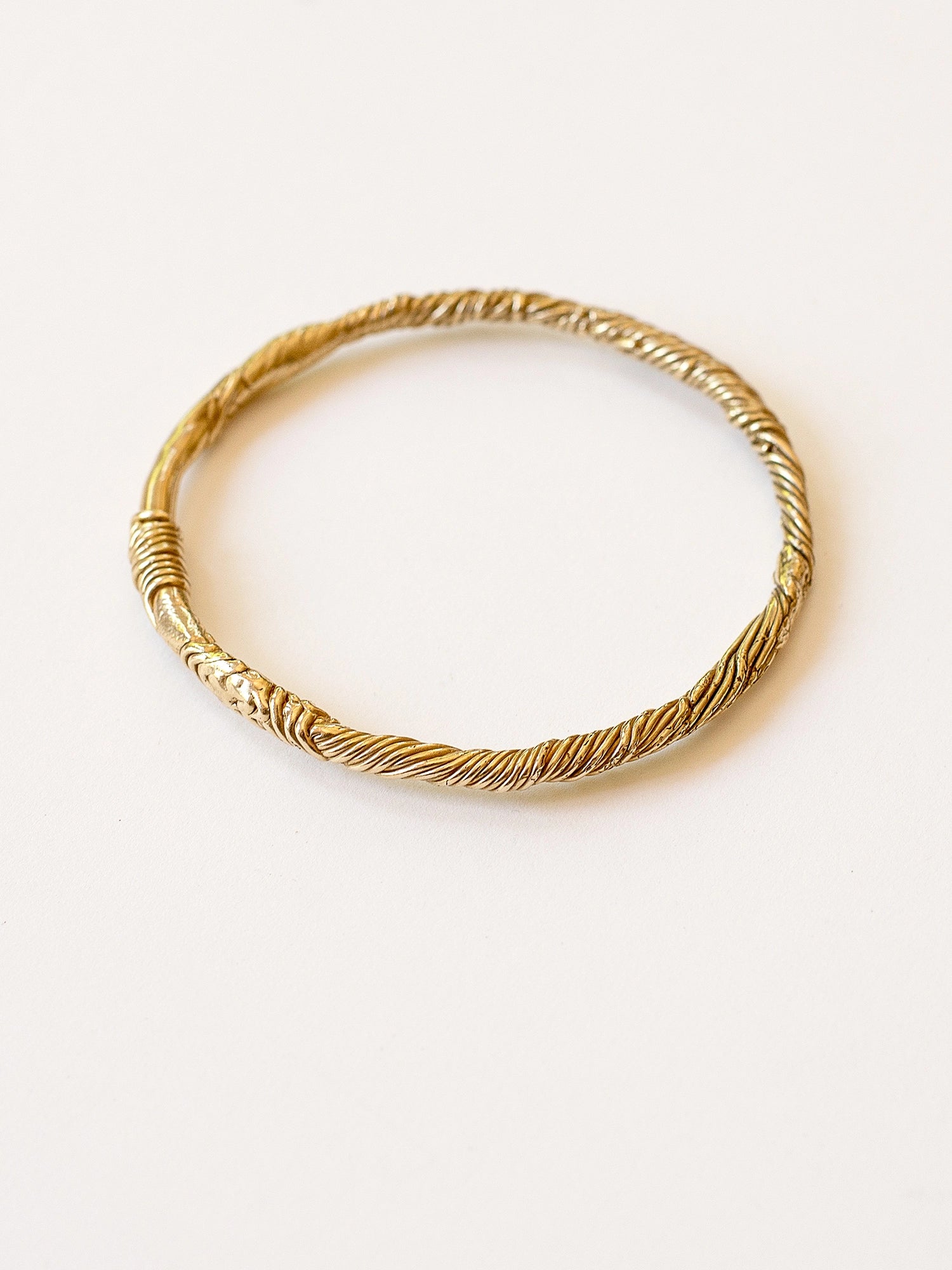 Keeva Brass Solid Bangle Bracelet Michelle Ross