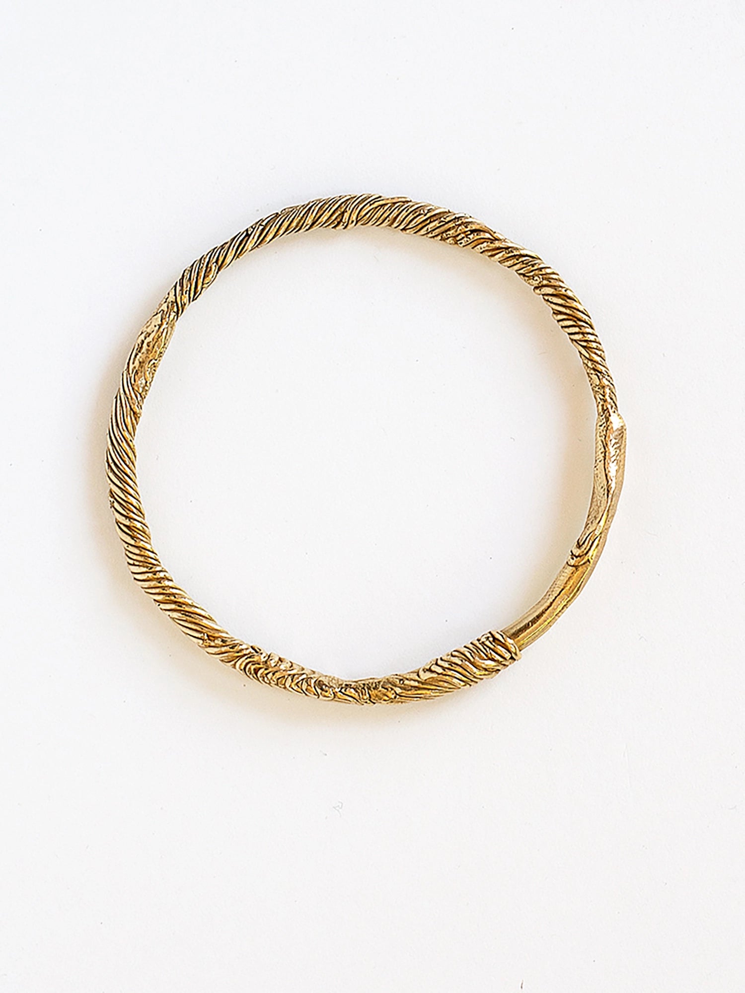 Keeva Brass Solid Bangle Bracelet Michelle Ross