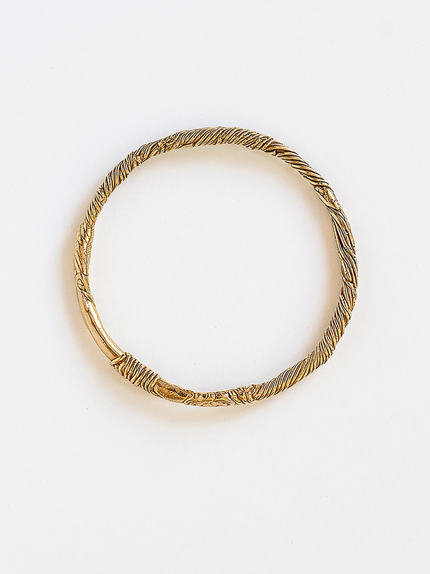 Keeva Brass Solid Bangle Bracelet Michelle Ross