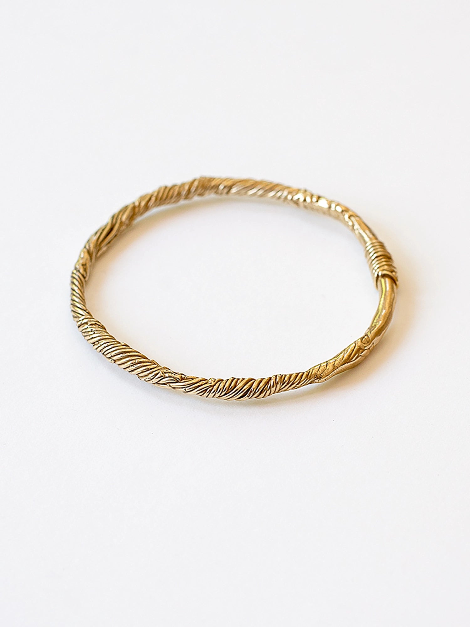 Keeva Brass Solid Bangle Bracelet Michelle Ross