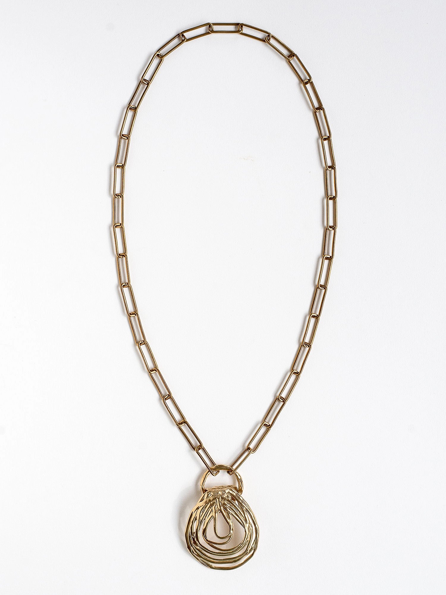 Kolt Brass Pendant Chain Necklace Michelle Ross