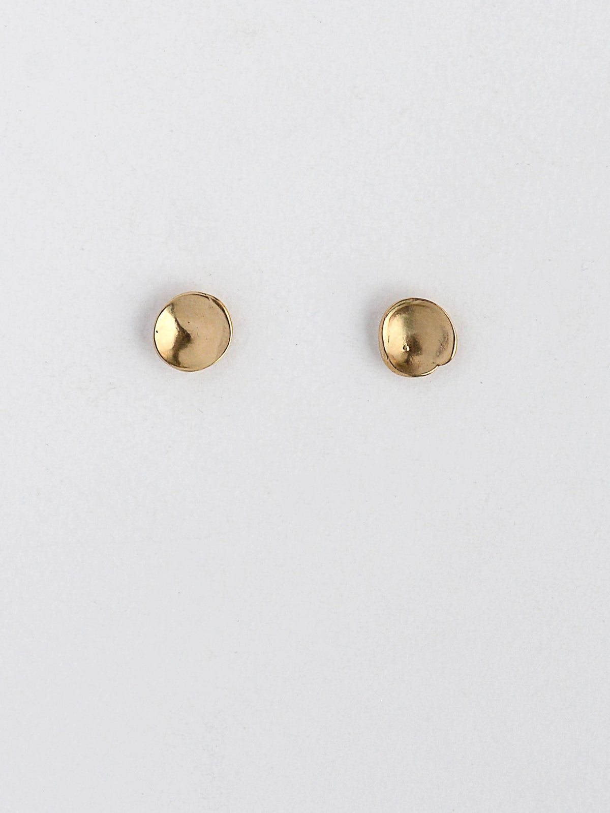 Koppa Delicate Brass Stud Earrings Michelle Ross