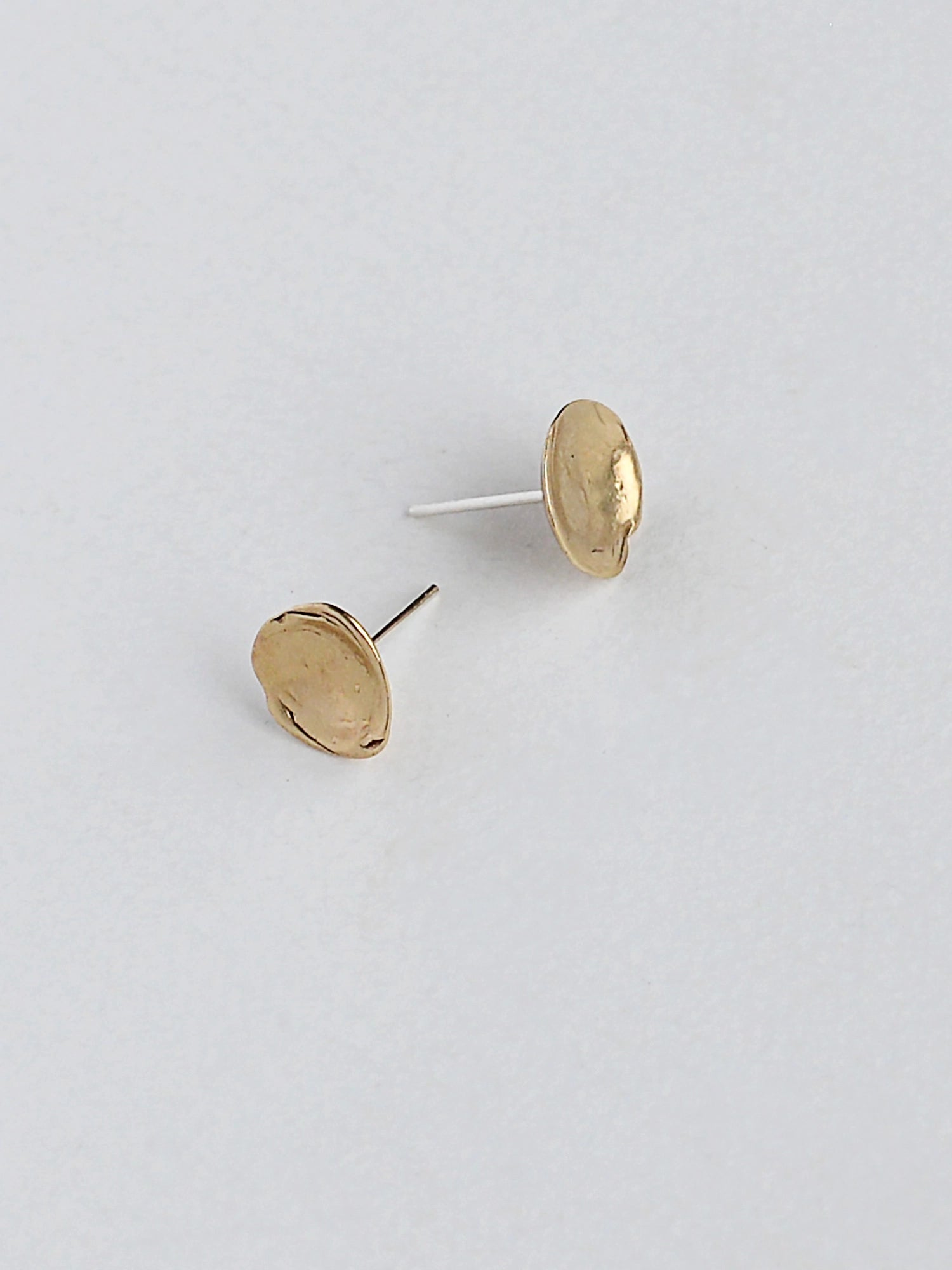 Koppa Delicate Brass Stud Earrings Michelle Ross