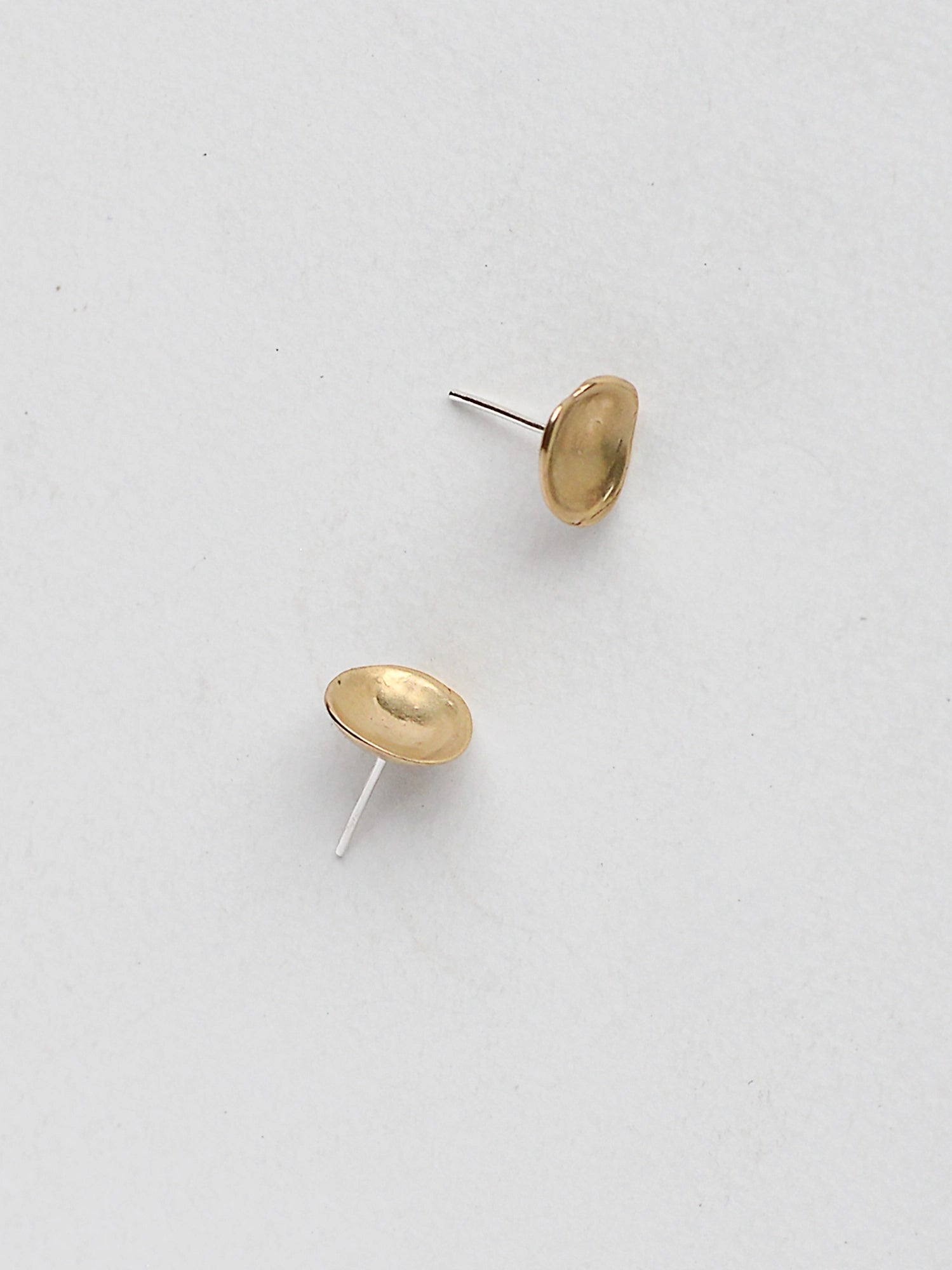 Koppa Delicate Brass Stud Earrings Michelle Ross