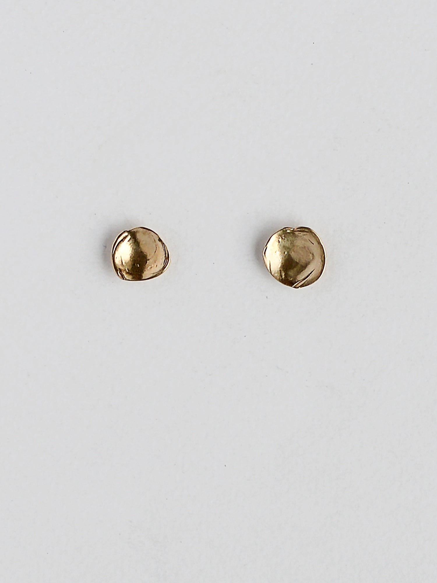 Koppa Delicate Brass Stud Earrings Michelle Ross