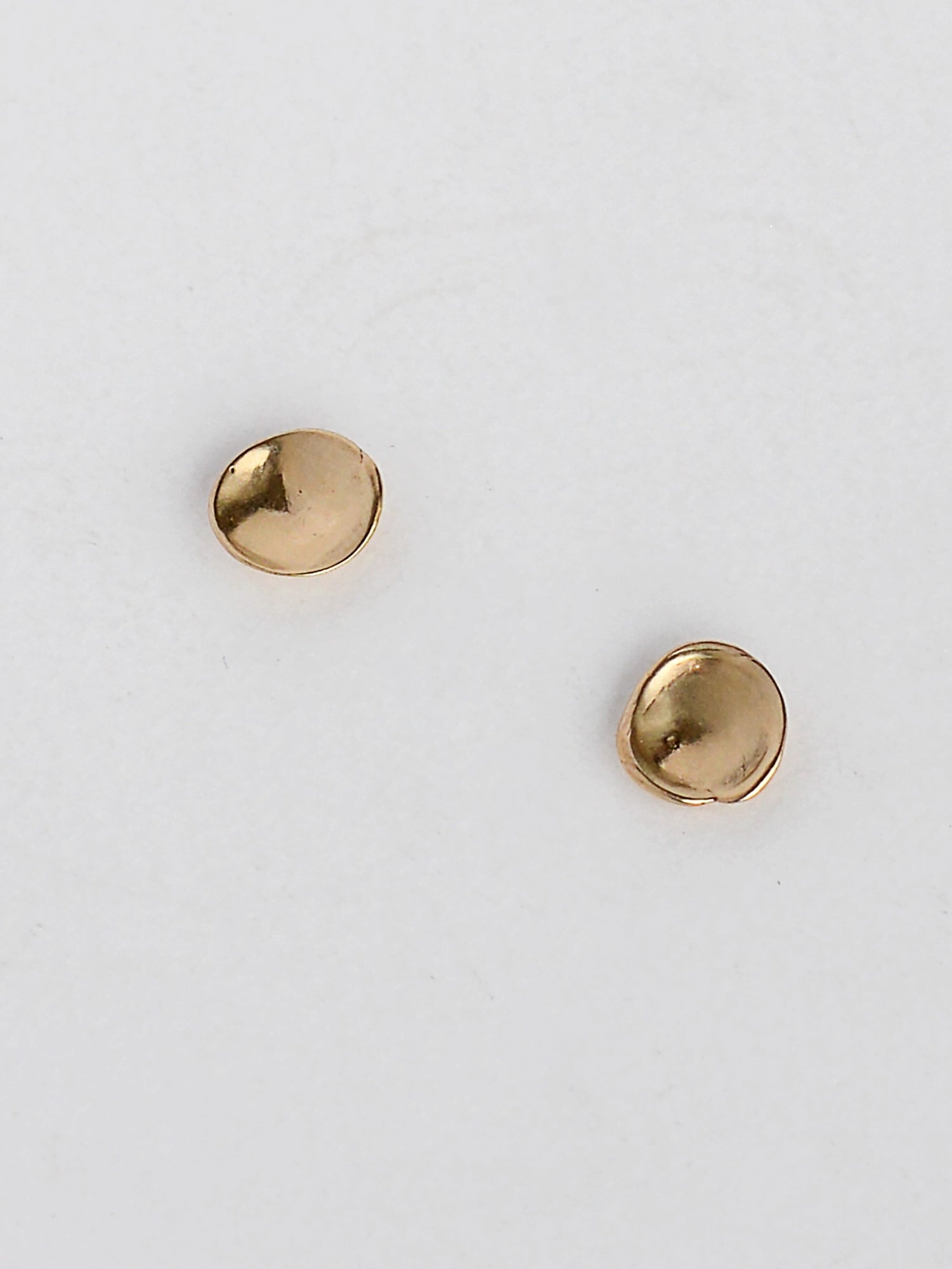 Koppa Delicate Brass Stud Earrings Michelle Ross