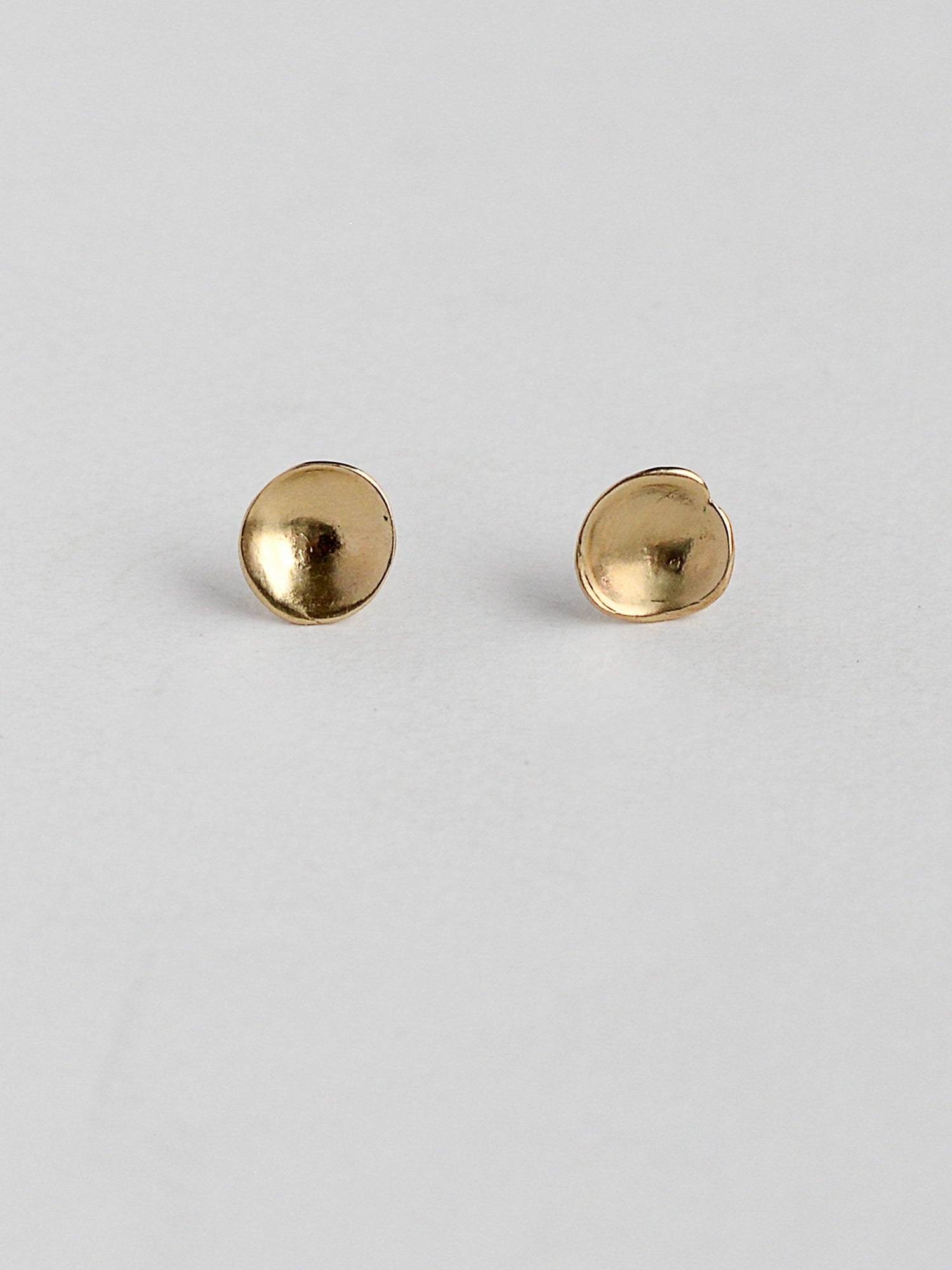 Koppa Delicate Brass Stud Earrings Michelle Ross