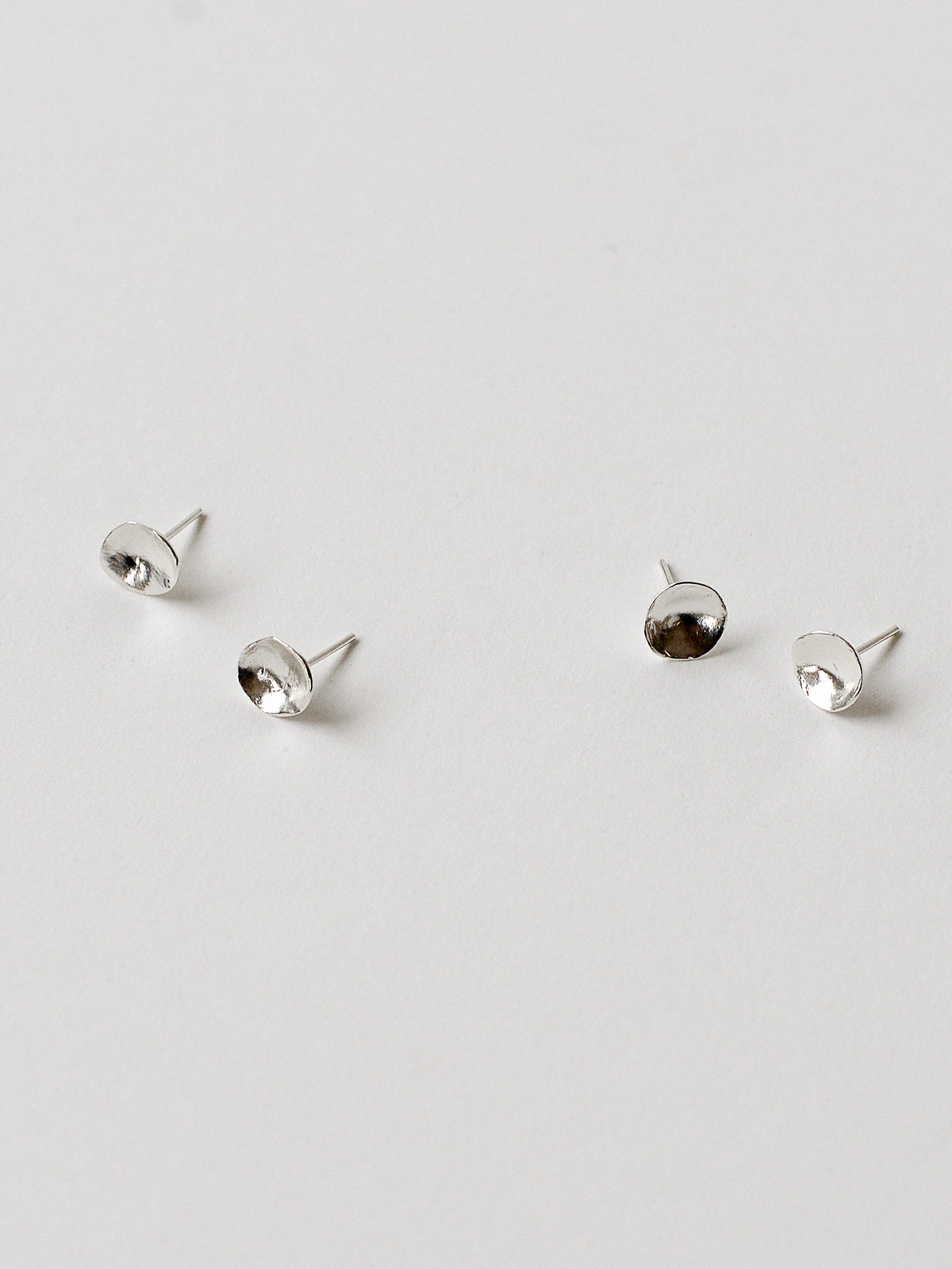 Koppa Delicate Silver Stud Earrings Michelle Ross
