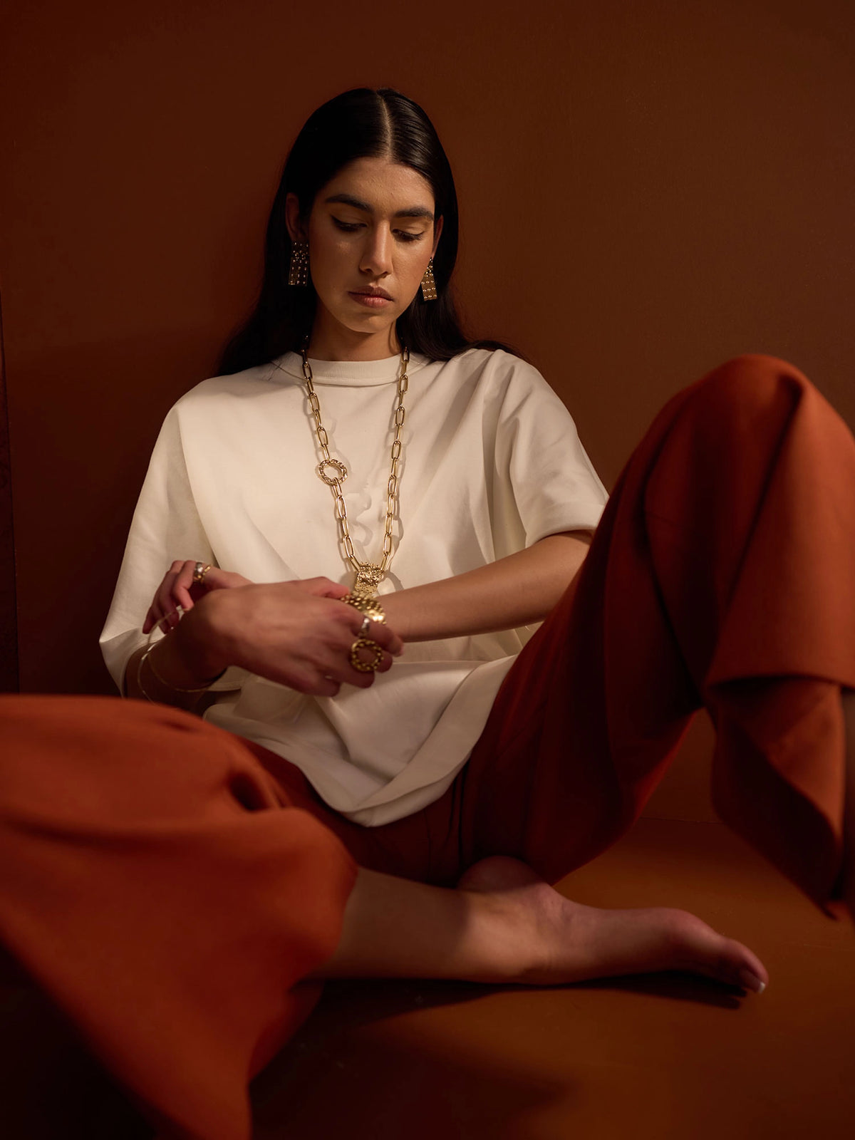 Lore Contemporary Brass Chain Necklace from Michelle Ross