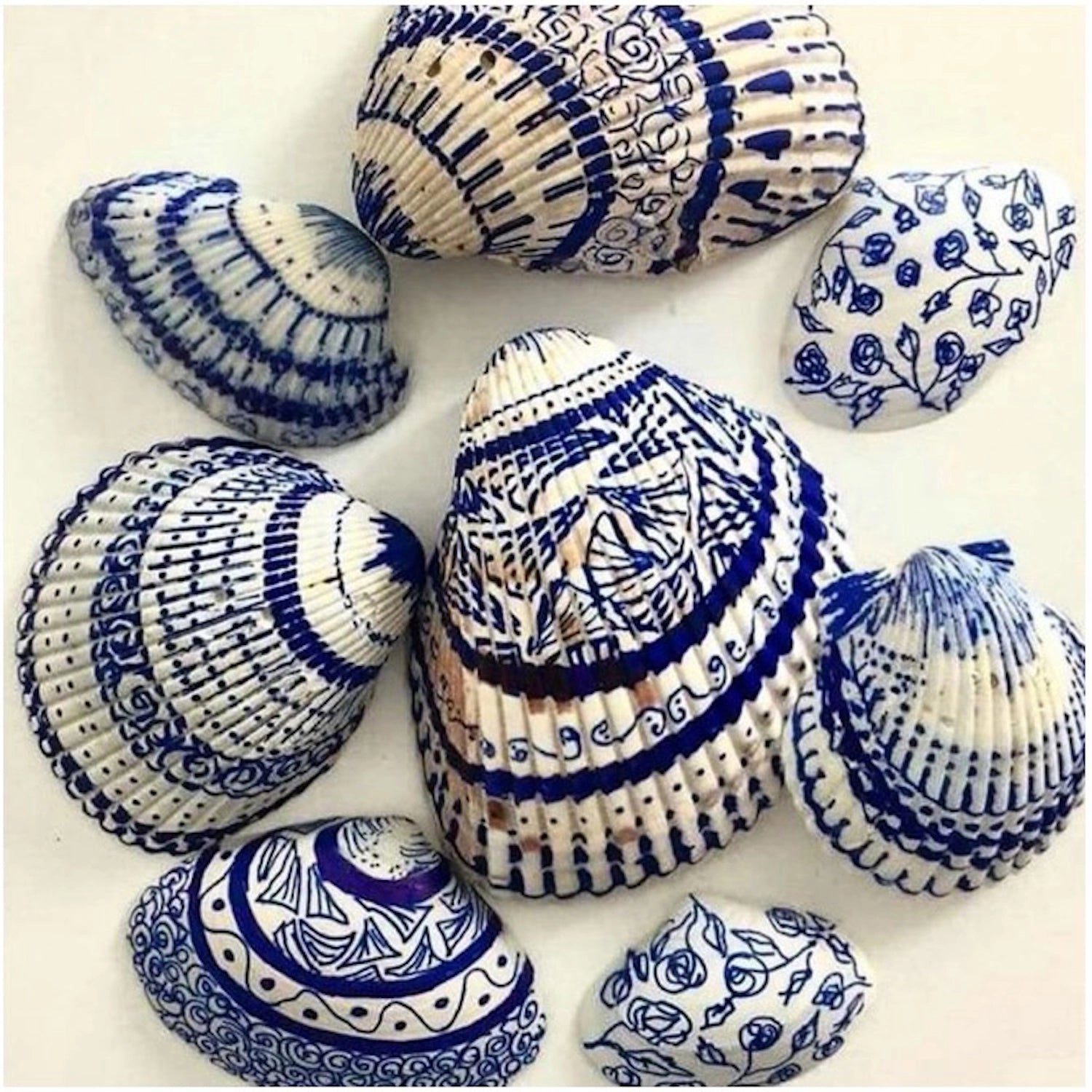 Blue and white shells Mauray Jewellery Collection Inspiration Photos