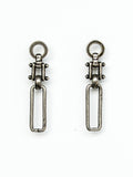 Ali Antique Silver Minimalist Everyday Chain Earrings Michelle Ross
