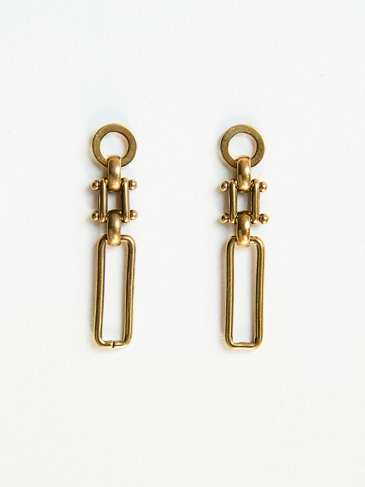 Ali Brass Minimalist Everyday Chain Earrings Michelle Ross
