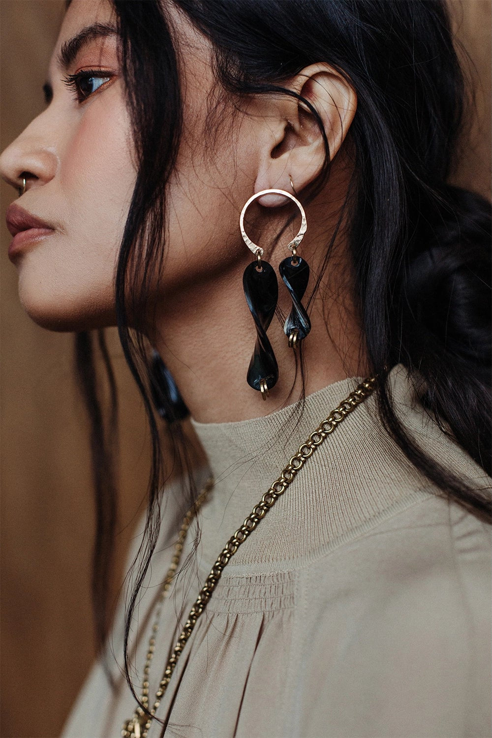 Michelle Ross Maelo Collection Hera Statement Earrings