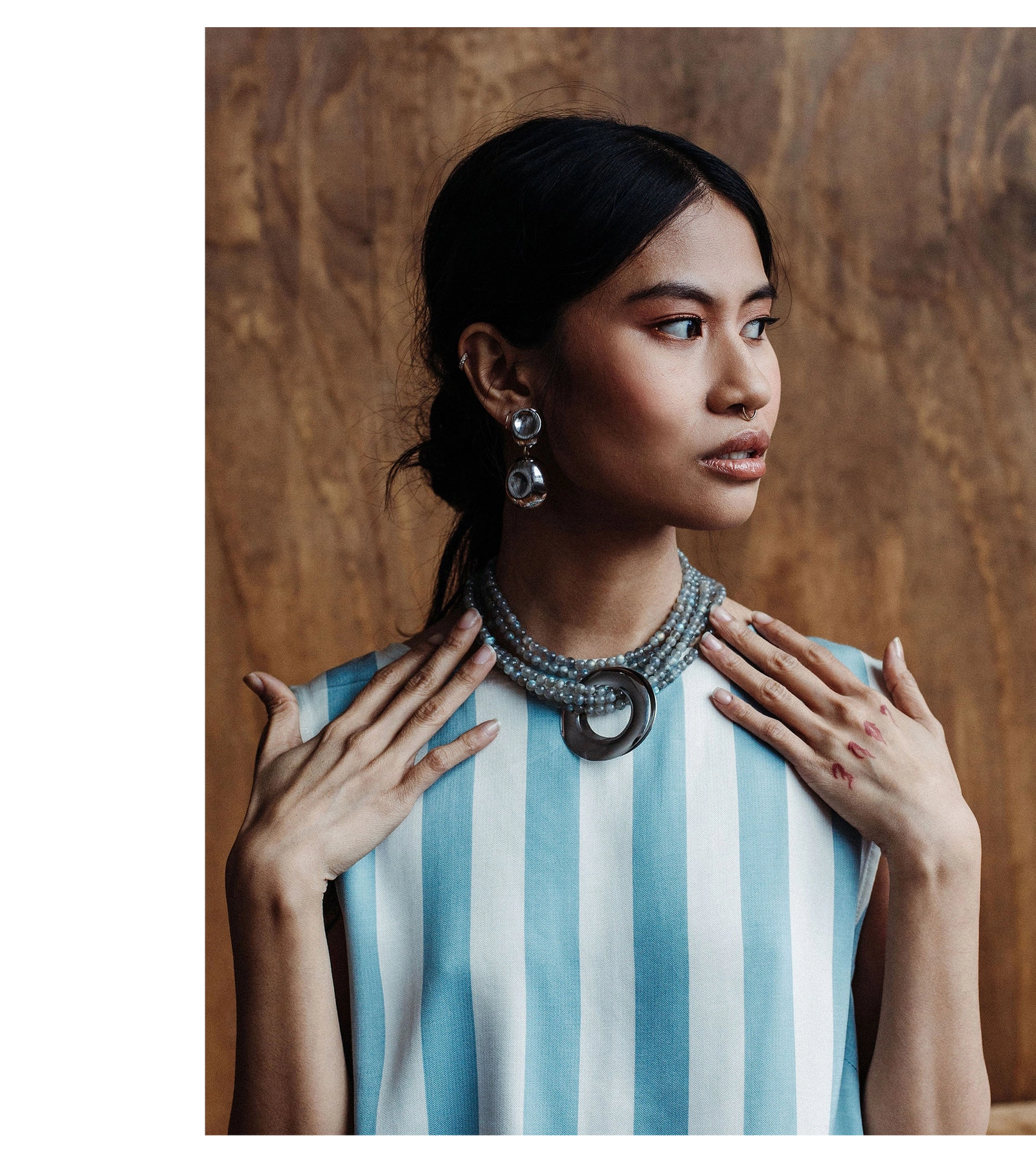 Michelle Ross Maelo Collection Ilona Silver Earrings 