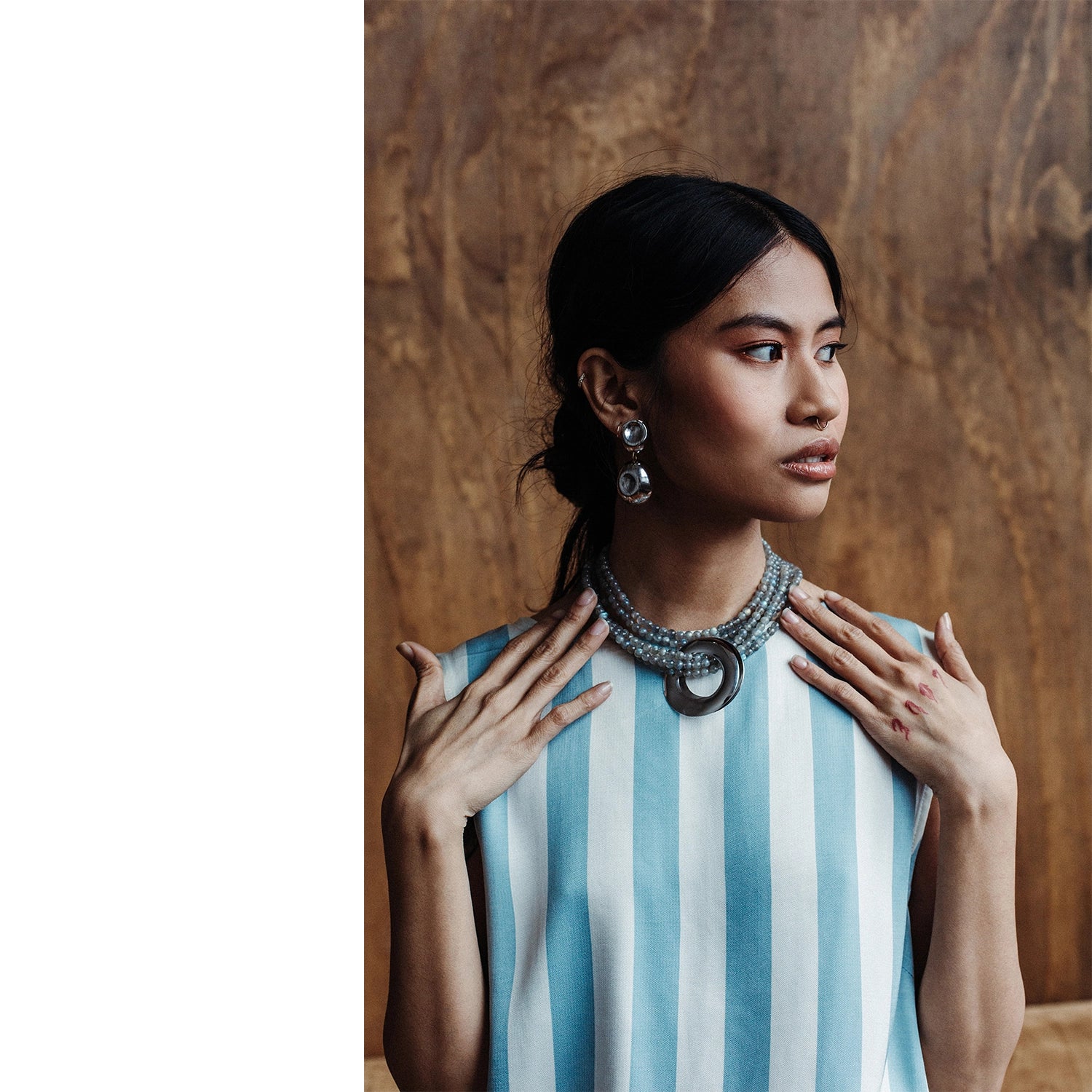 Michelle Ross Maelo Collection Ilona Silver Earrings 