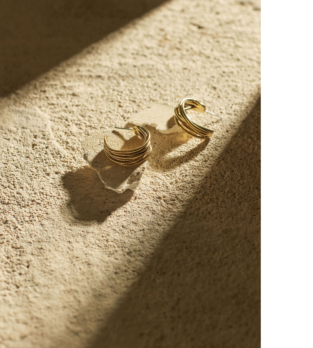 Michelle Ross Lagom Collection Karis Brass Earrings