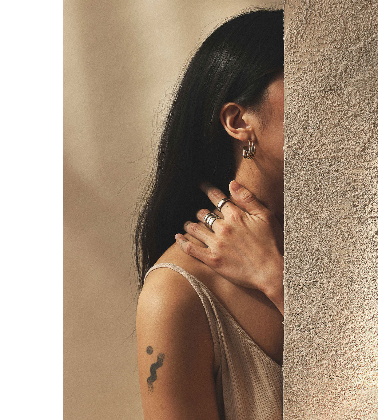 Michelle Ross Karis Brass Earrings