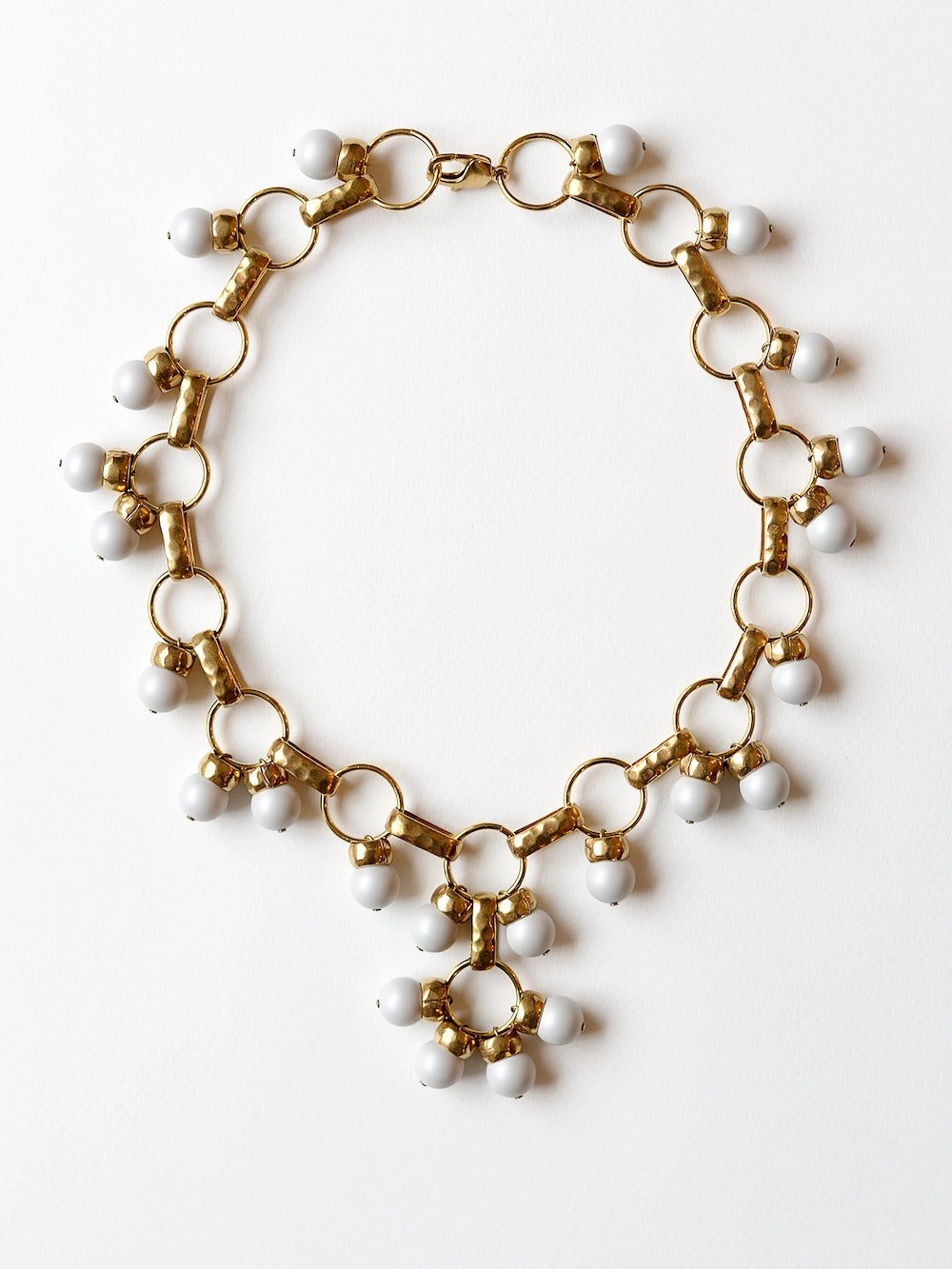 Michelle Ross Brass and Beaded Necklace Maelo Collection