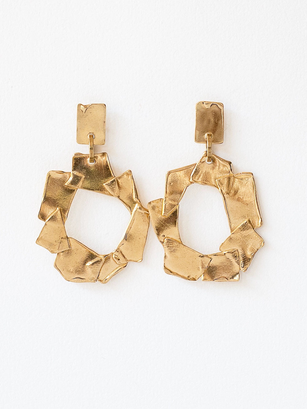 Michelle Ross Lagom Collection Manga Brass Earrings