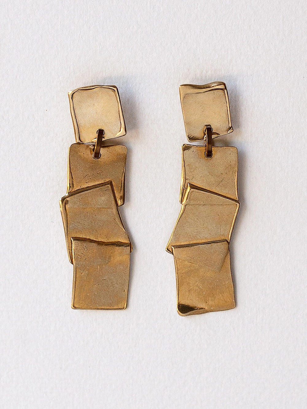 Michelle Ross Lagom Collection Brass Marin Earrings
