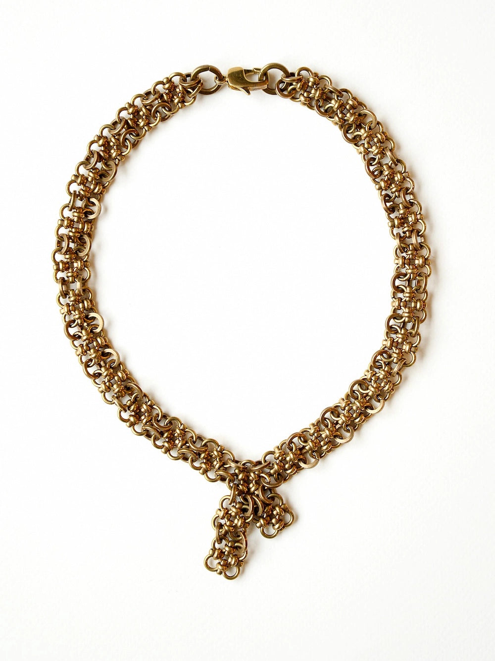Michelle Ross Maelo Collection Ozette Brass Chain Necklace