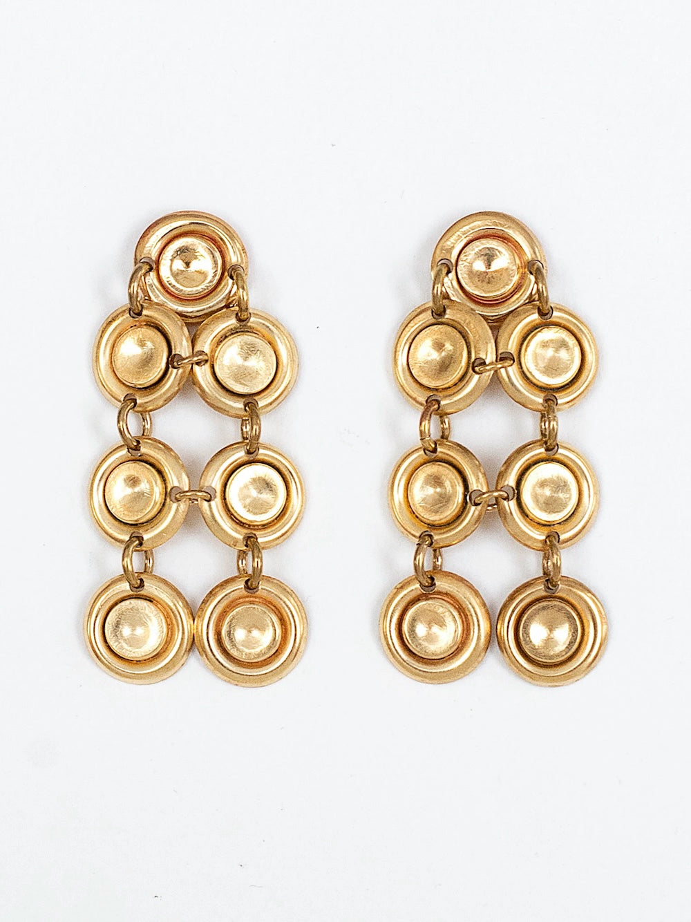 Michelle Ross Rooney Brass Coin Earrings