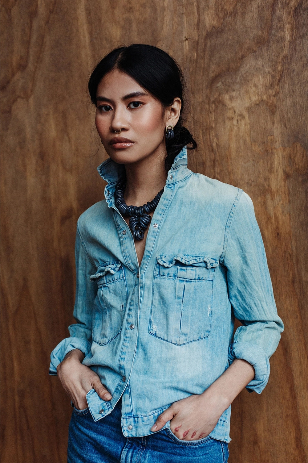 Michelle Ross Maelo Collection Senay Necklace Sia Earrings