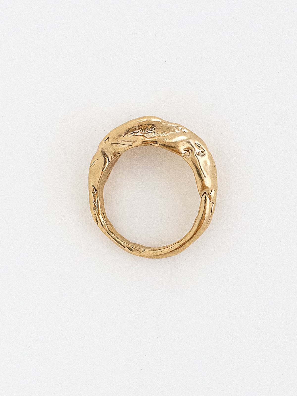 Handmade Domed Brass Ring by Michelle Ross Toronto