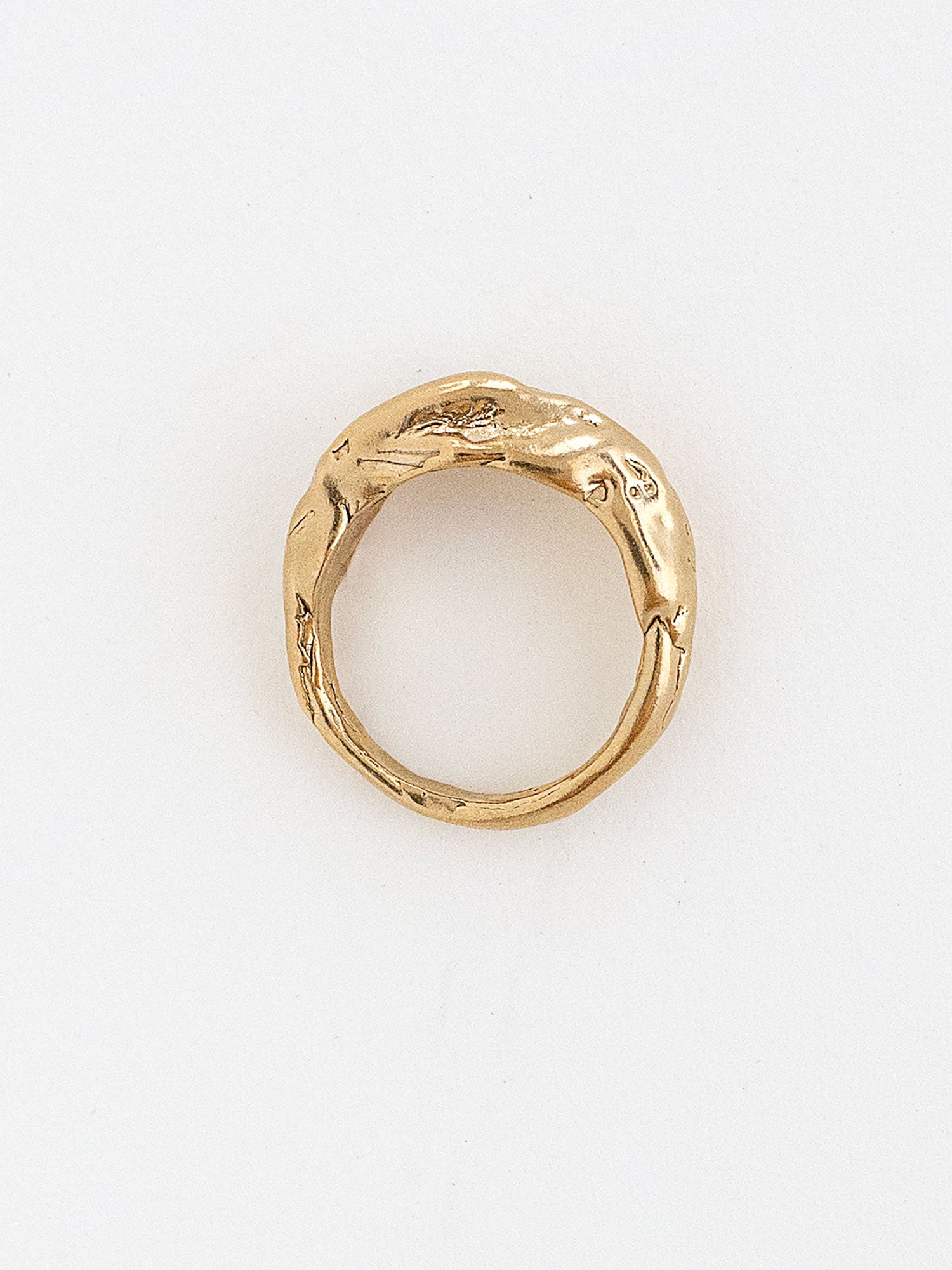 Handmade Domed Brass Ring by Michelle Ross Toronto