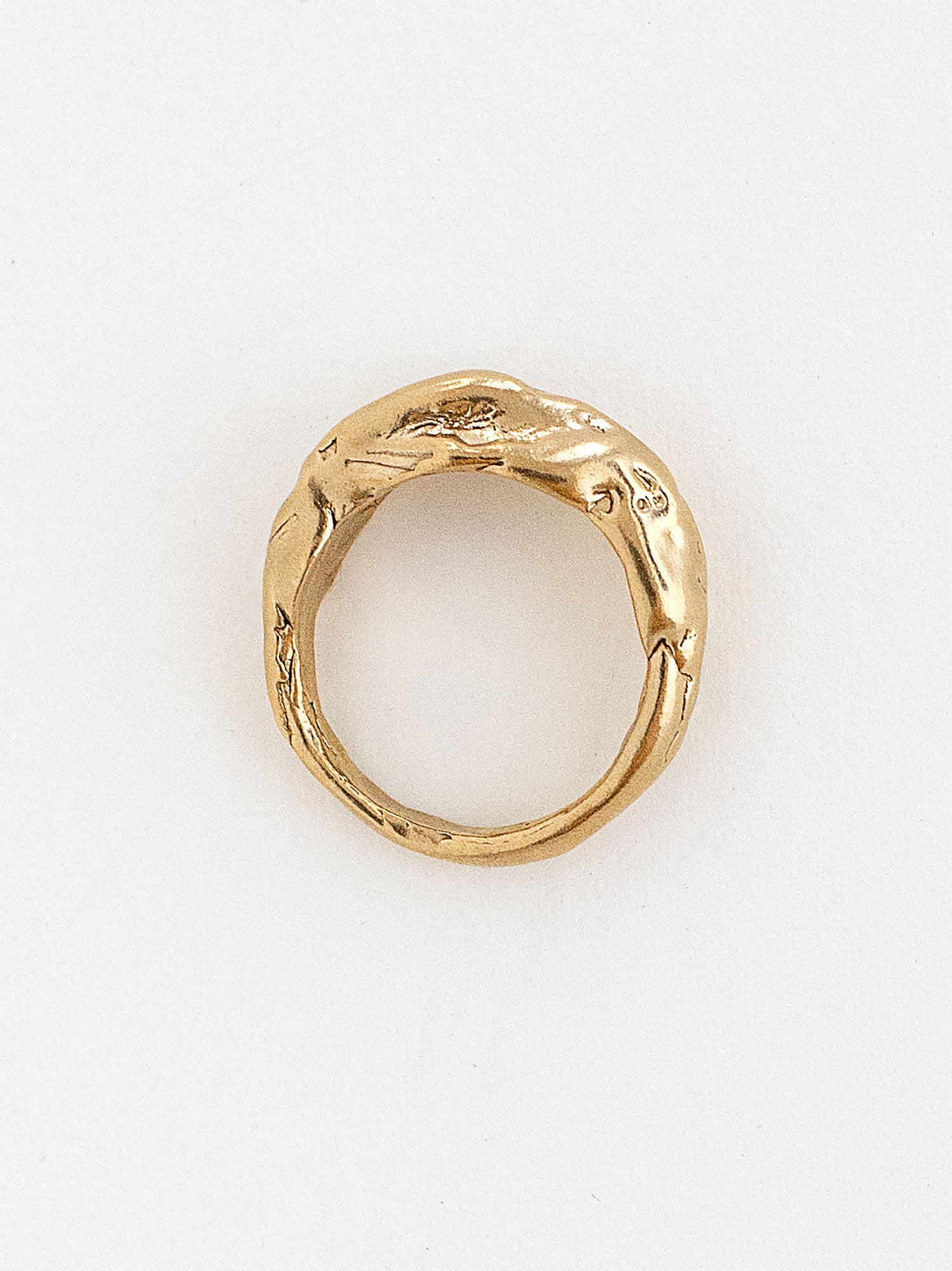 Handmade Domed Brass Ring by Michelle Ross Toronto